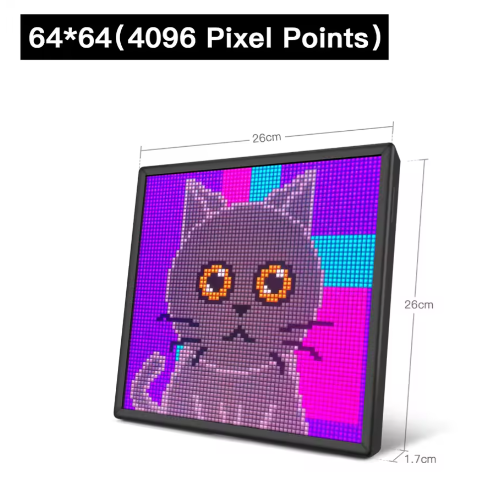 RetroSammler LED Pixel Display mit Bluetooth & App-Steuerung