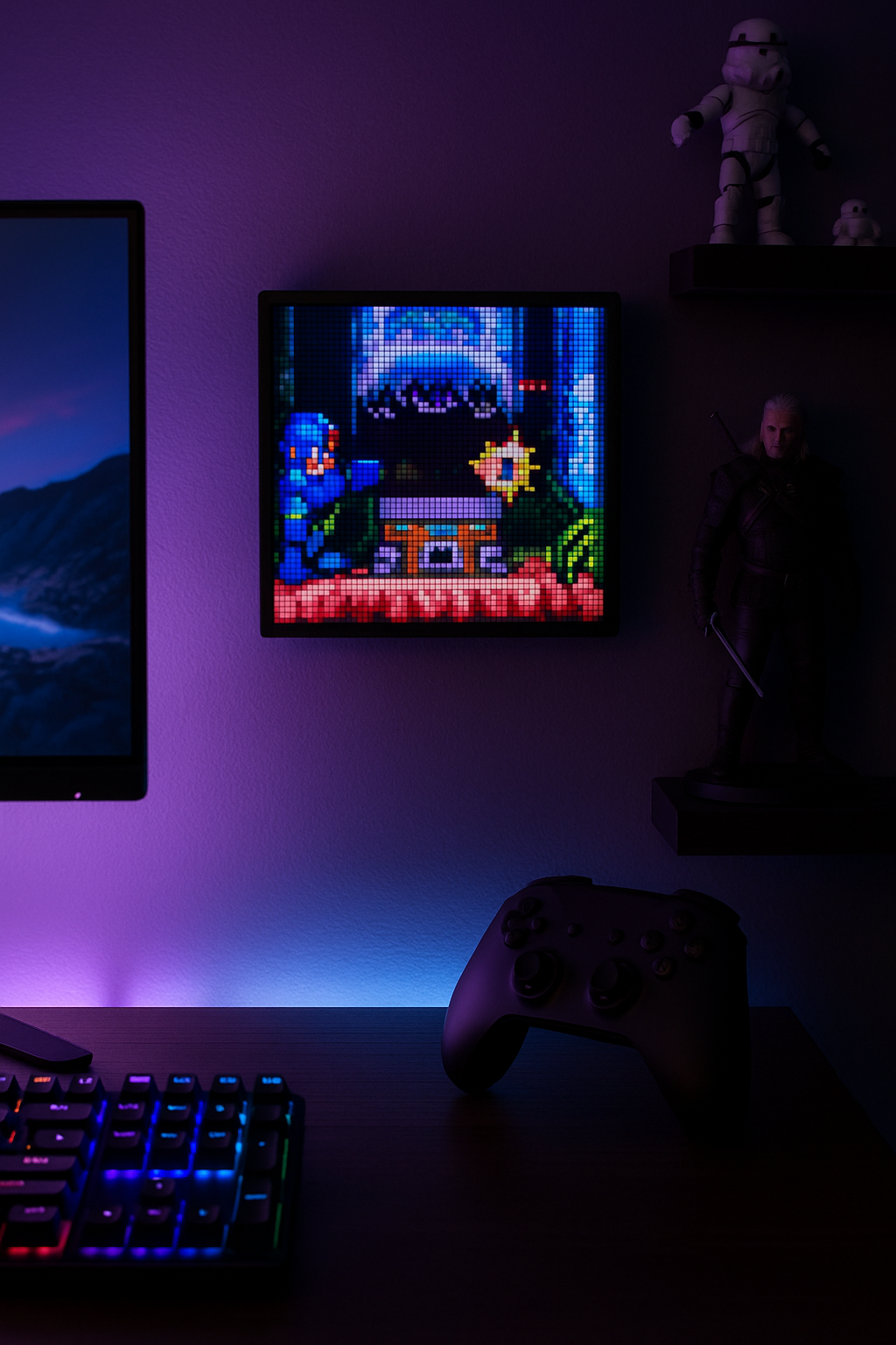 RetroSammler LED Pixel Display mit Bluetooth & App-Steuerung