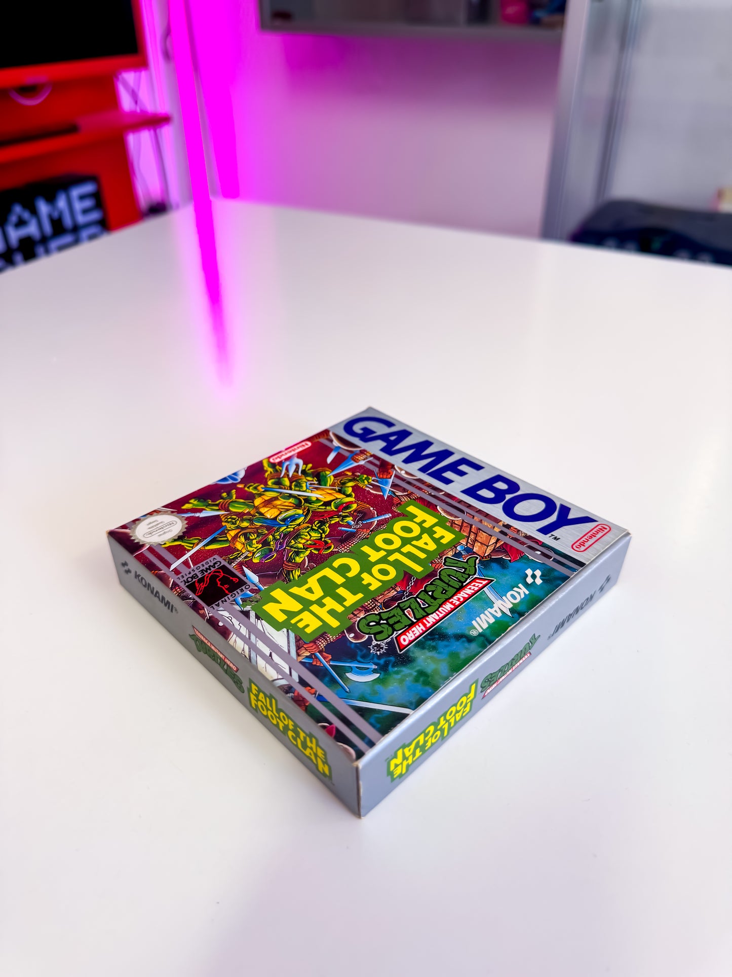 Teenage Mutant Hero Turtles: Fall of the Foot Clan (Game Boy) – CIB mit Kassenbon
