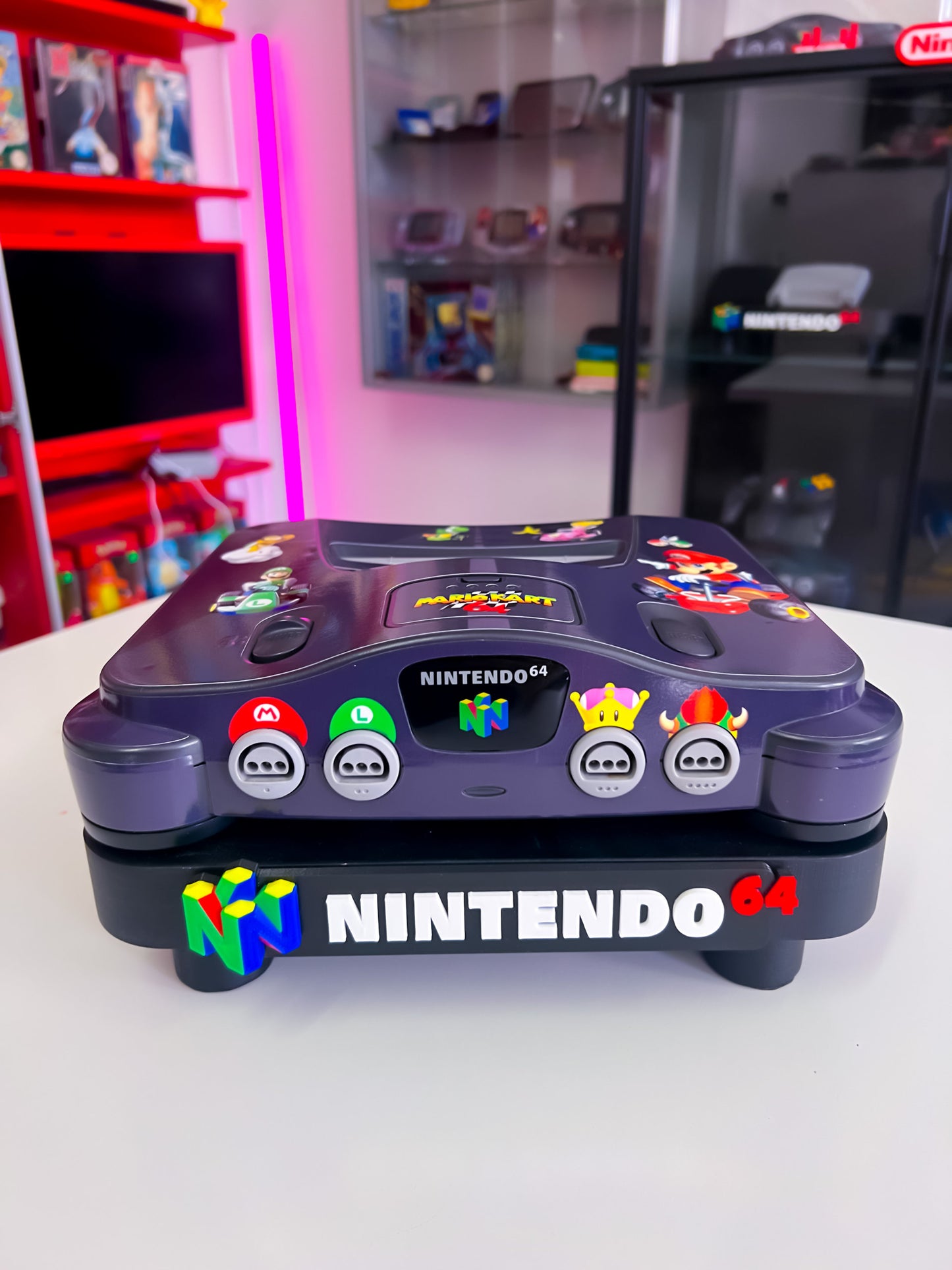 Nintendo 64 Konsole im Mario Kart Design - N64