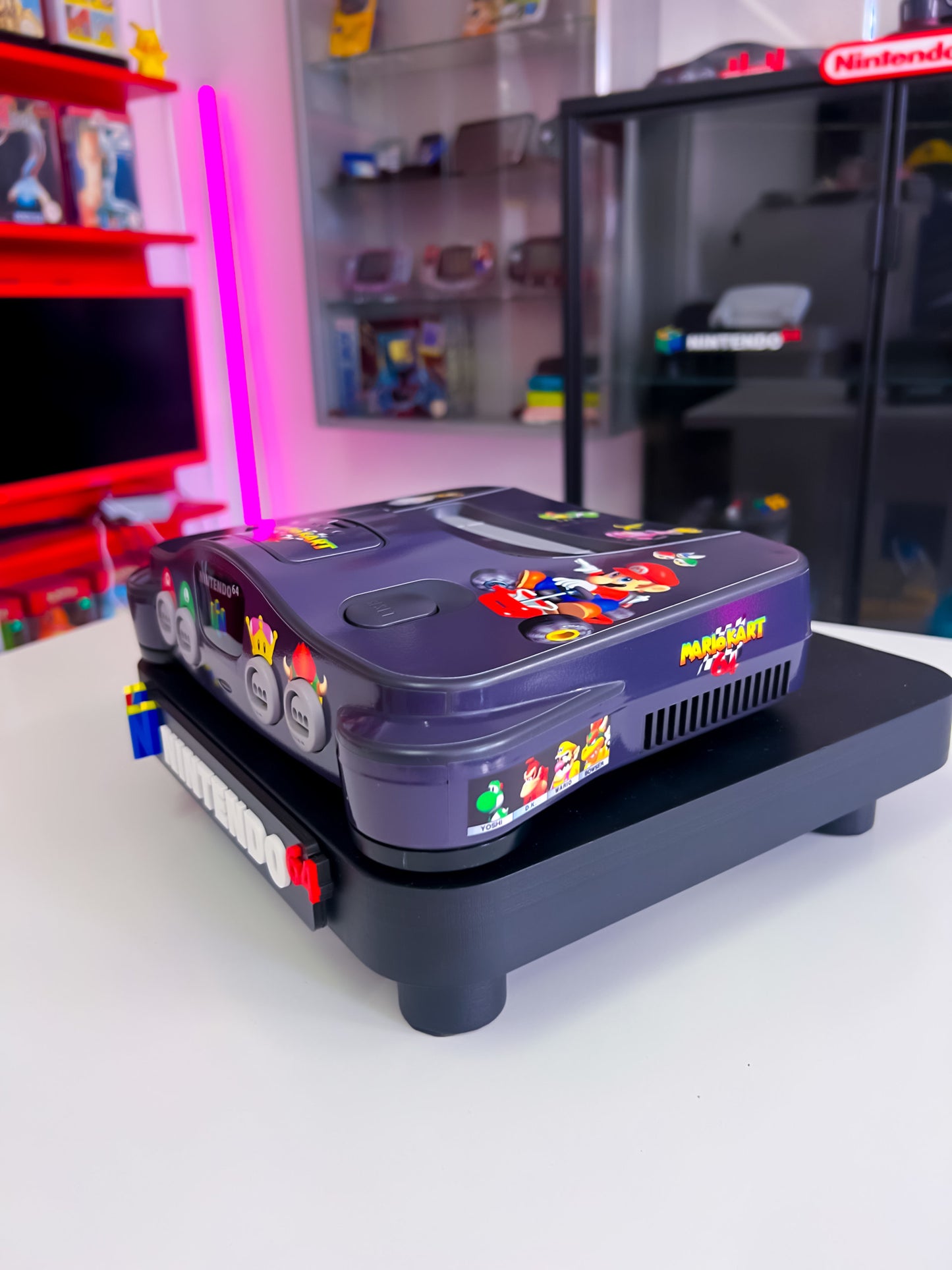 Nintendo 64 Konsole im Mario Kart Design - N64