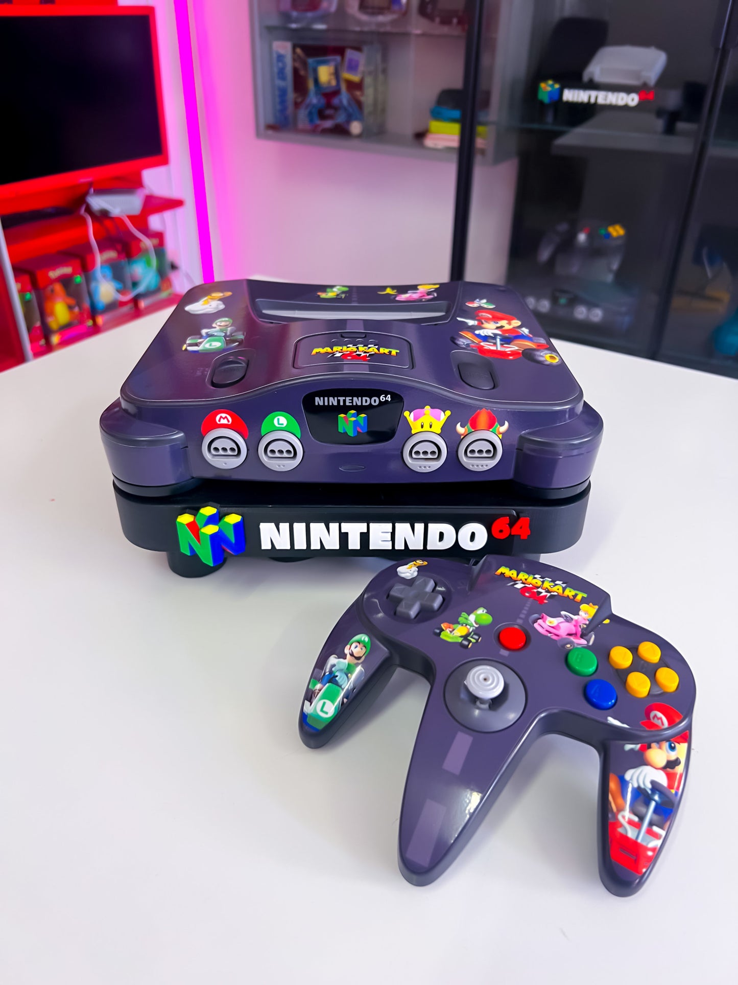 Nintendo 64 Konsole im Mario Kart Design - N64