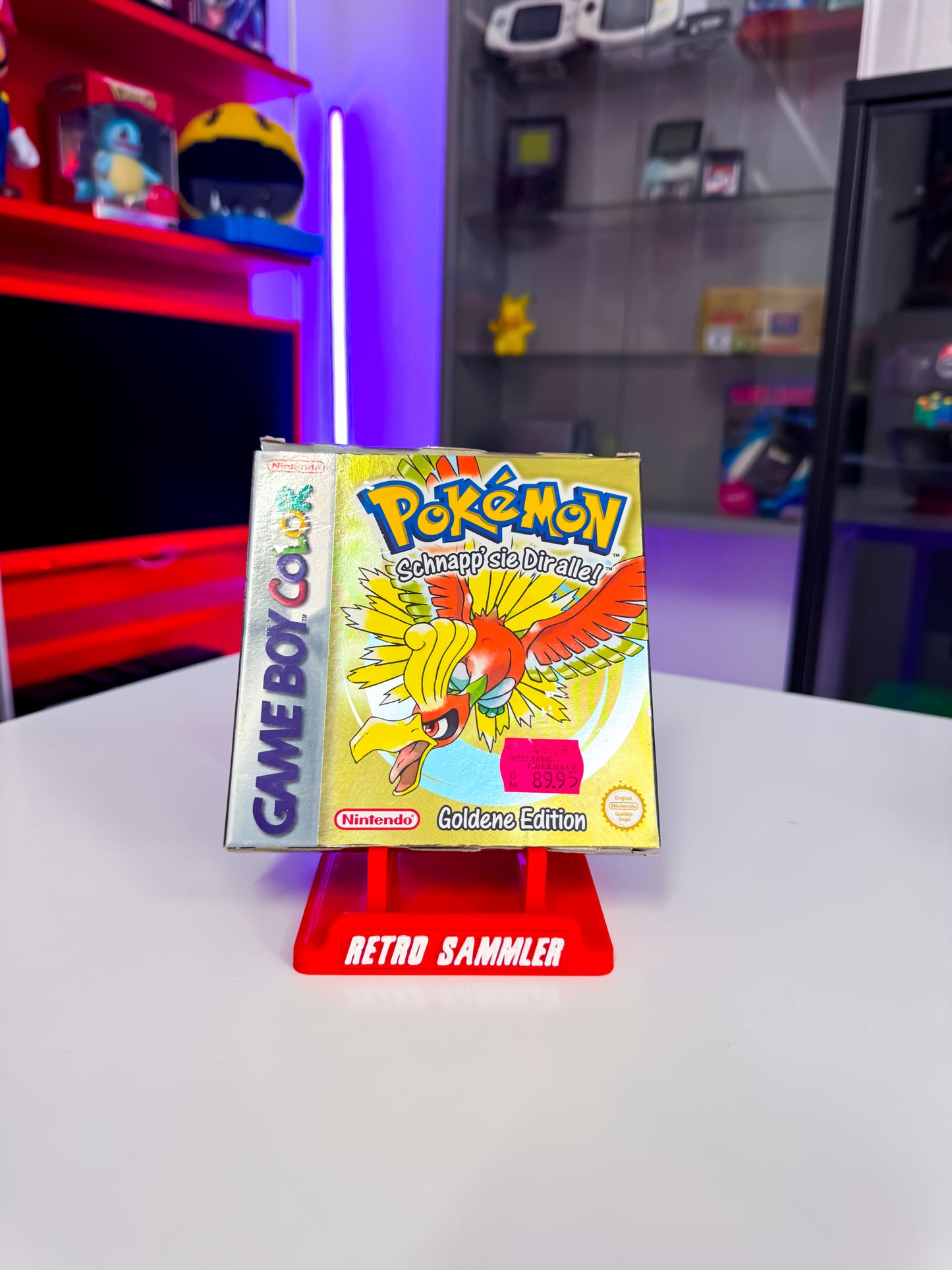 Pokemon Goldene Edition mit OVP & Acryl Case