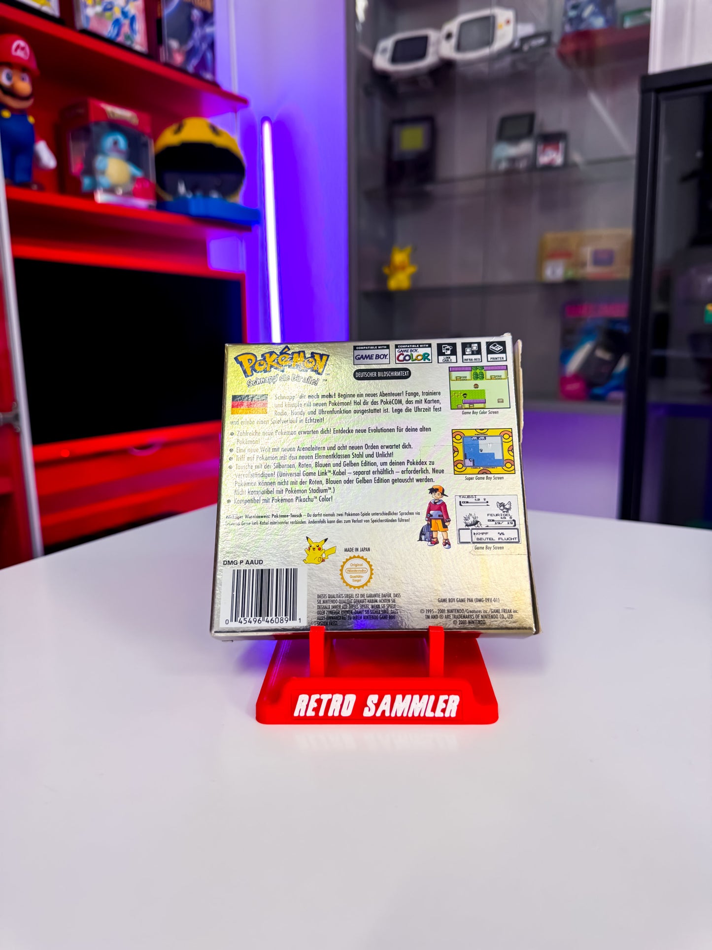 Pokemon Goldene Edition mit OVP & Acryl Case