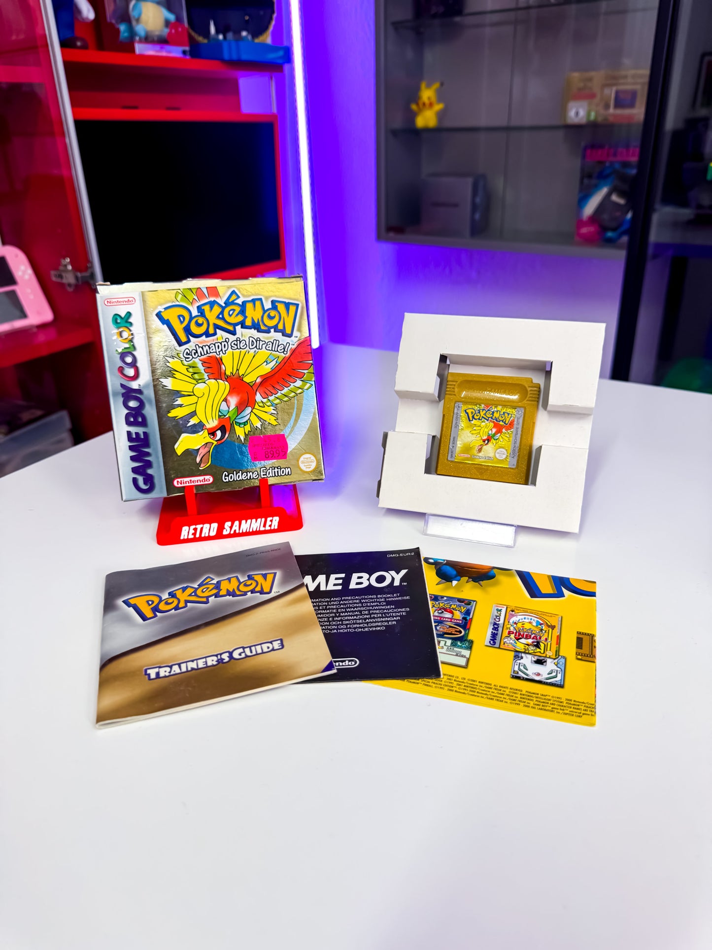 Pokemon Goldene Edition mit OVP & Acryl Case