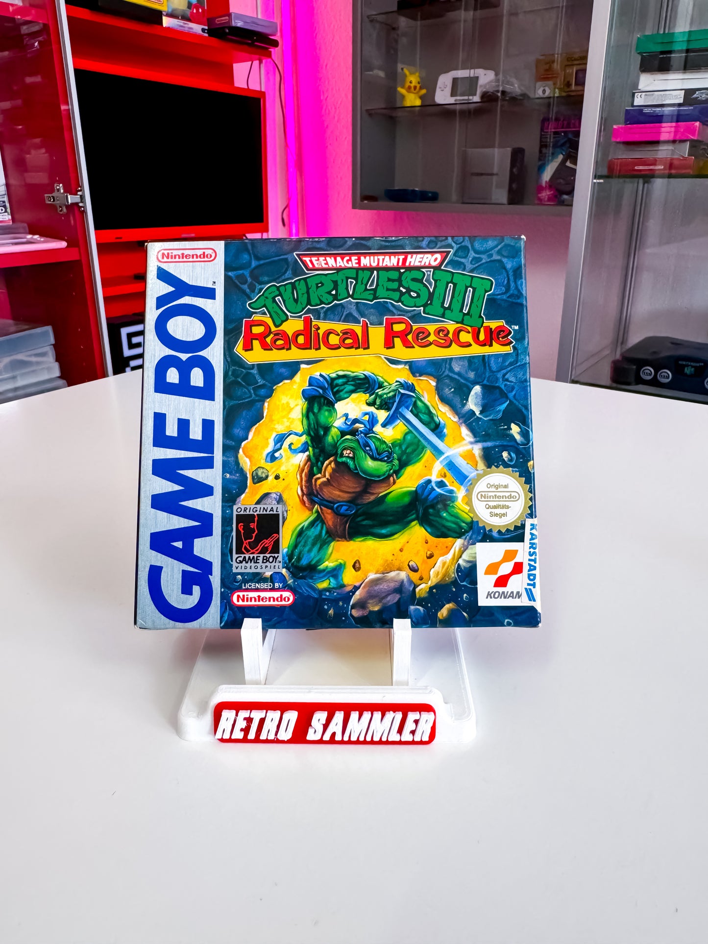 Turtles III: Radical Rescue – Game Boy, vollständig (CIB), mit Originalverpackung und Kassenbon im Sammlerzustand: