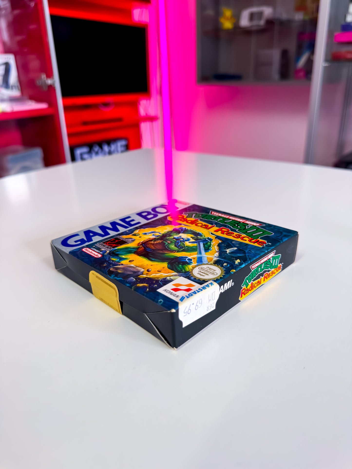 Turtles III: Radical Rescue – Game Boy, vollständig (CIB), mit Originalverpackung und Kassenbon im Sammlerzustand: