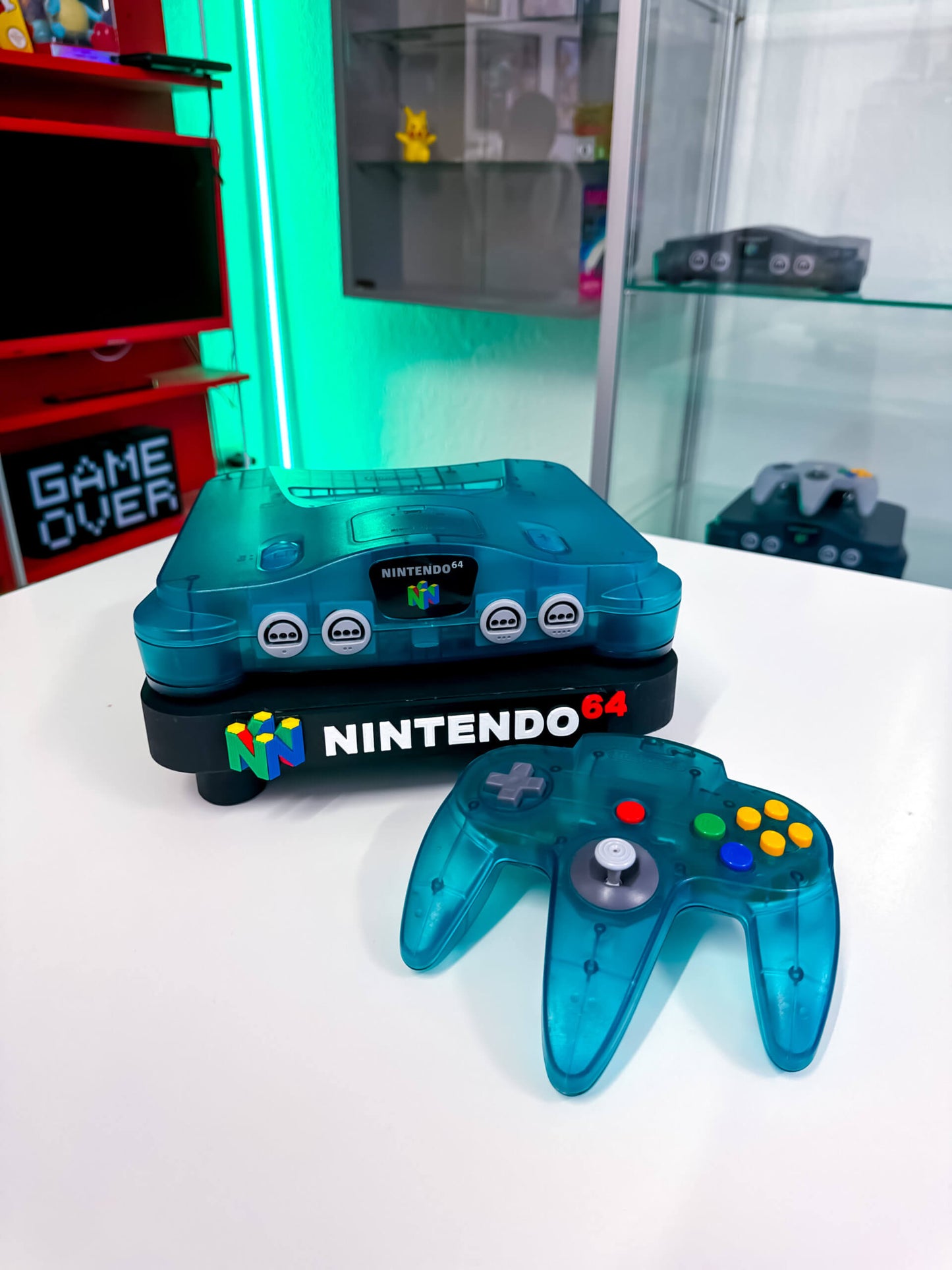 Nintendo 64 Konsole Clear Blue - Blau Transparent - N64