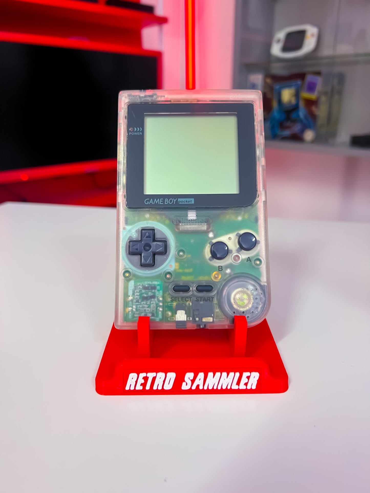 GameBoy Pocket Transparent mit Originaler Acrylbox