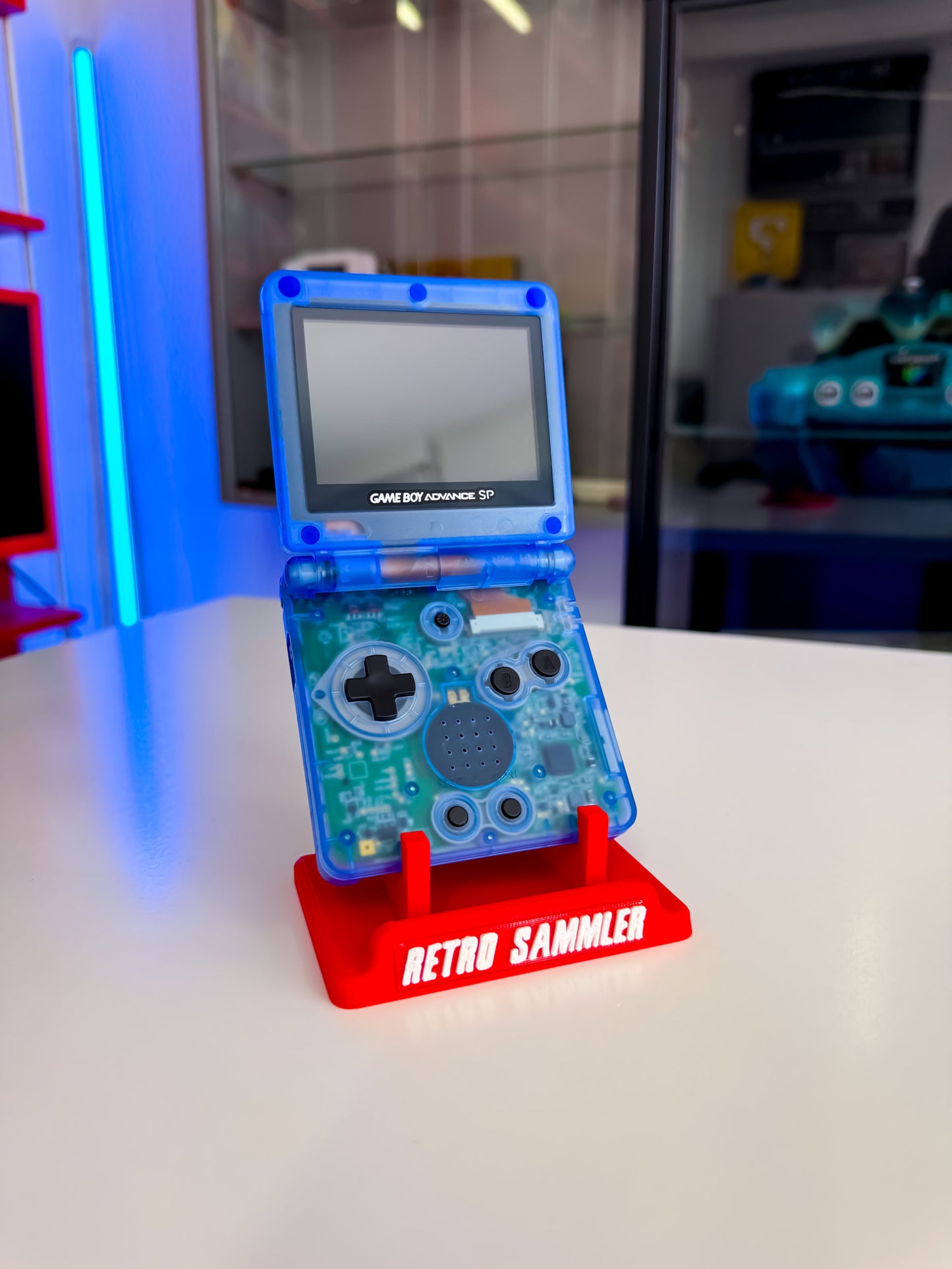 GameBoy Advance SP Kyogre 2.0 Design - AGS101 Display