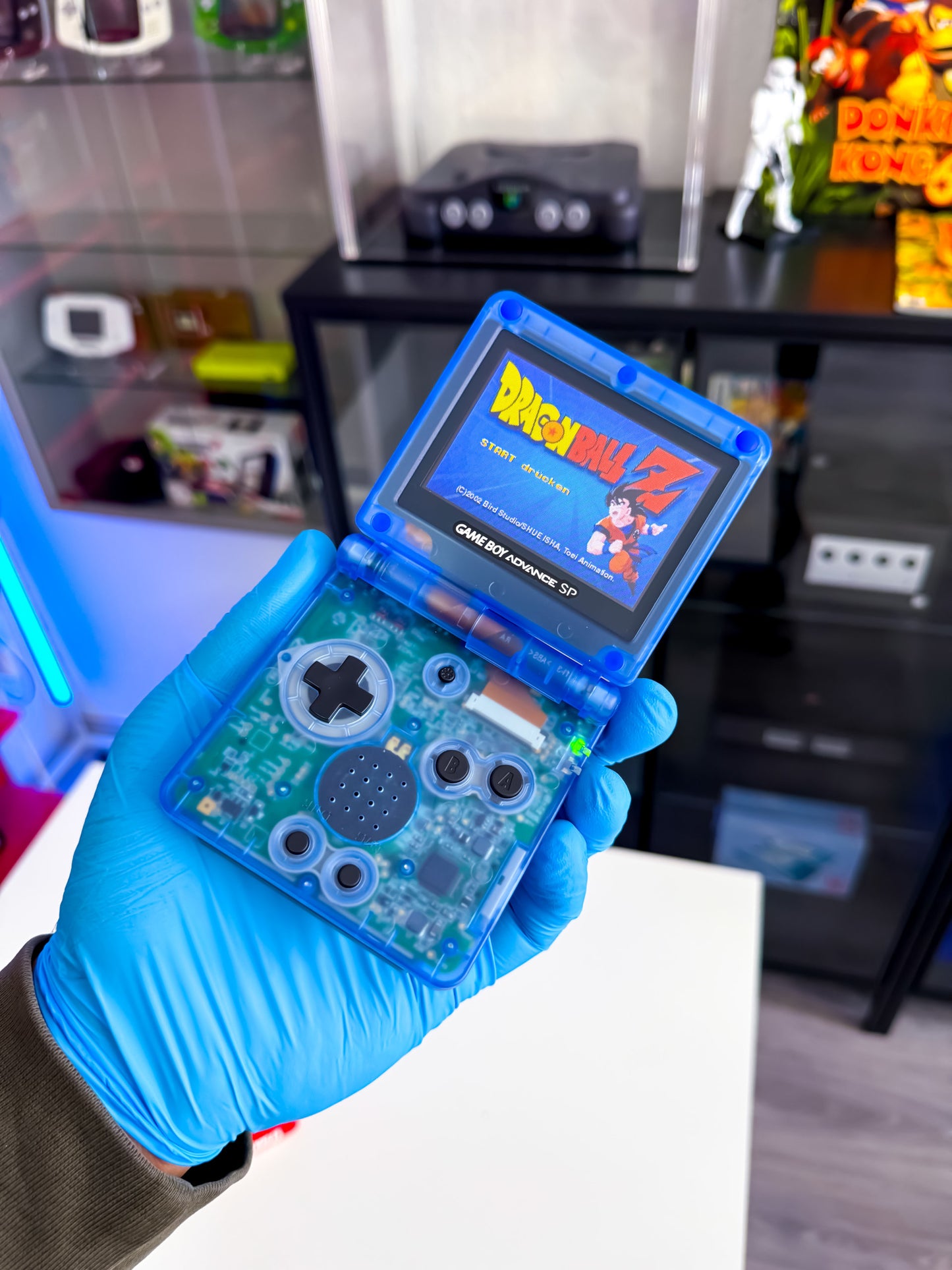 GameBoy Advance SP Kyogre 2.0 Design - AGS101 Display