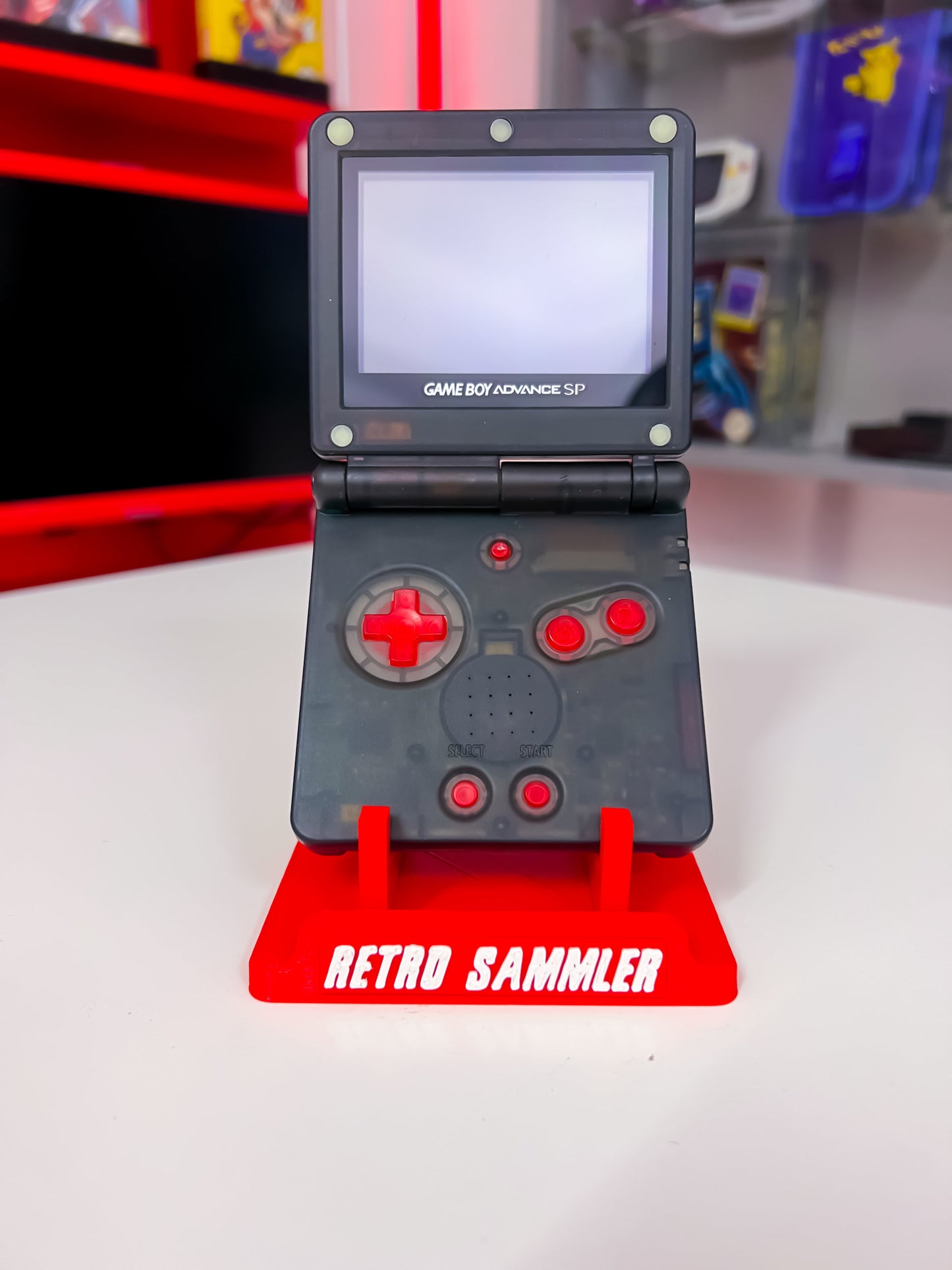 GameBoy Advance SP - Black Red Transparent