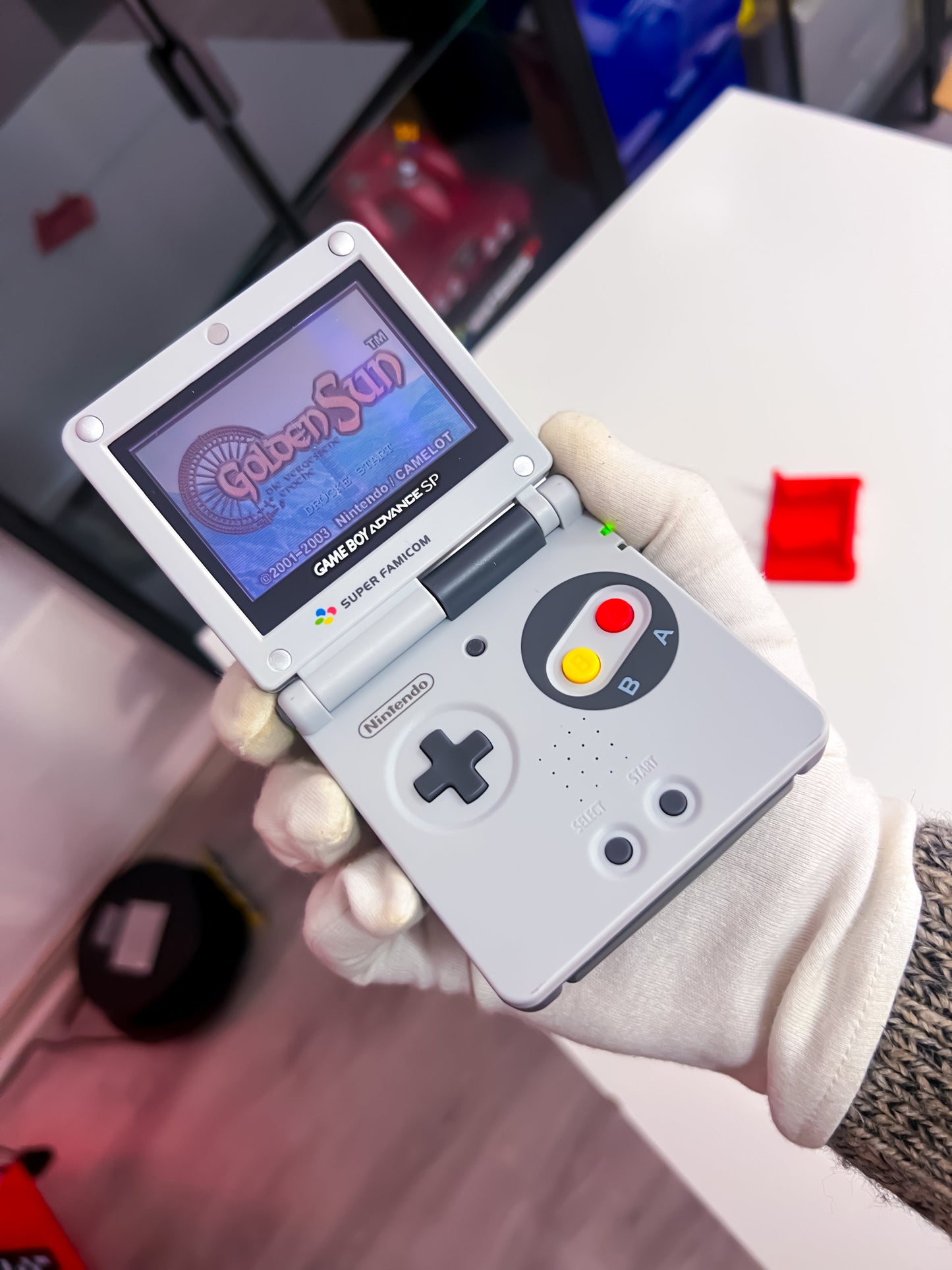 GameBoy Advance SP – SNES Super Famicom Custom