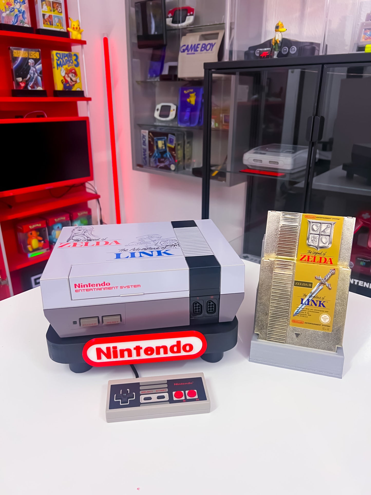 NES Custom Konsole Zelda & Link Paket