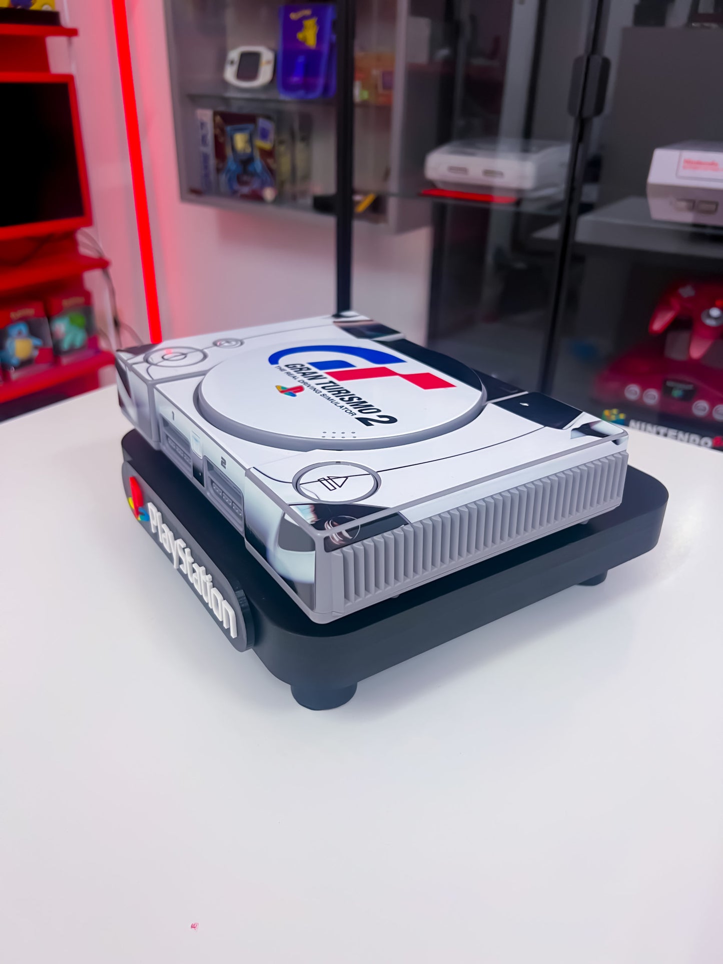 PlayStation 1 Konsole im Gran Turismo 2 Design (Custom)