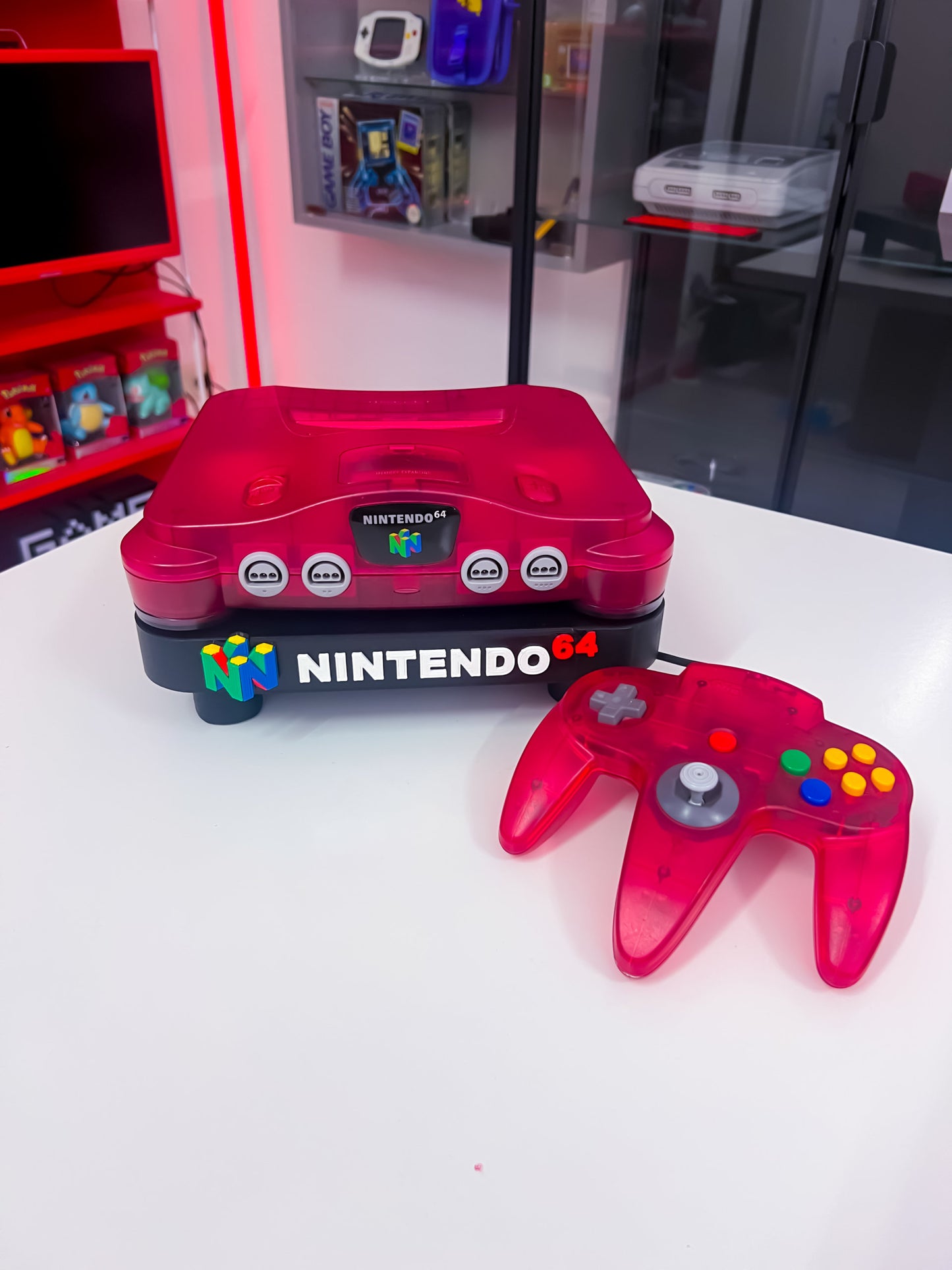 Nintendo 64 Konsole - Watermelon Red - N64