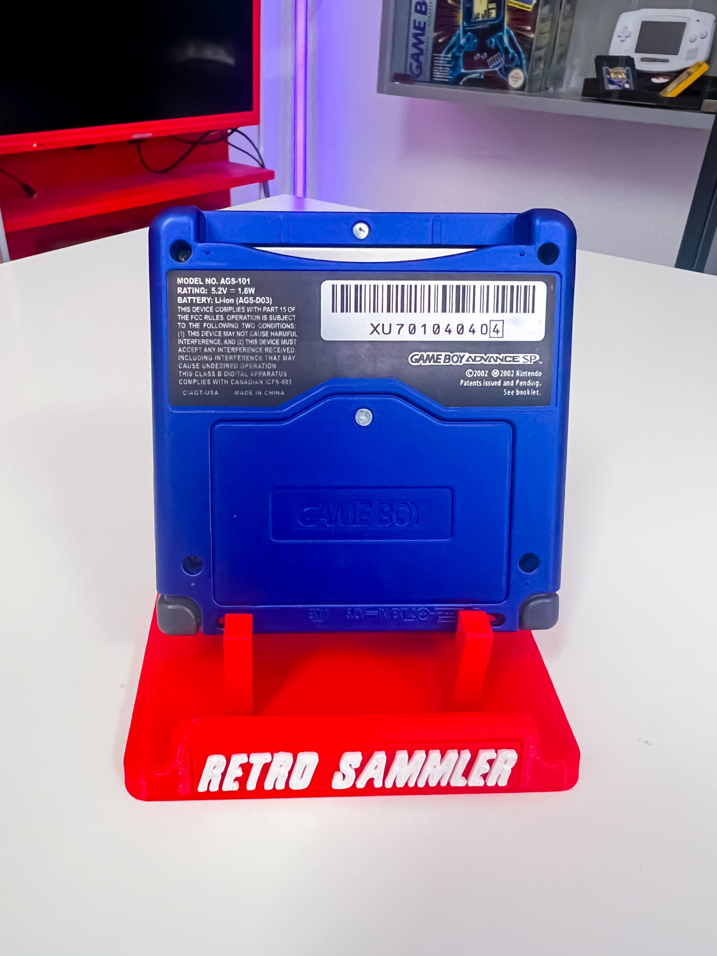 GameBoy Advance SP Kyogre (Custom)