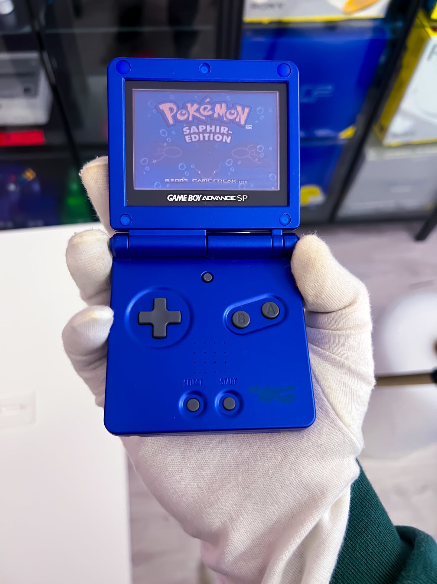 GameBoy Advance SP Kyogre (Custom)