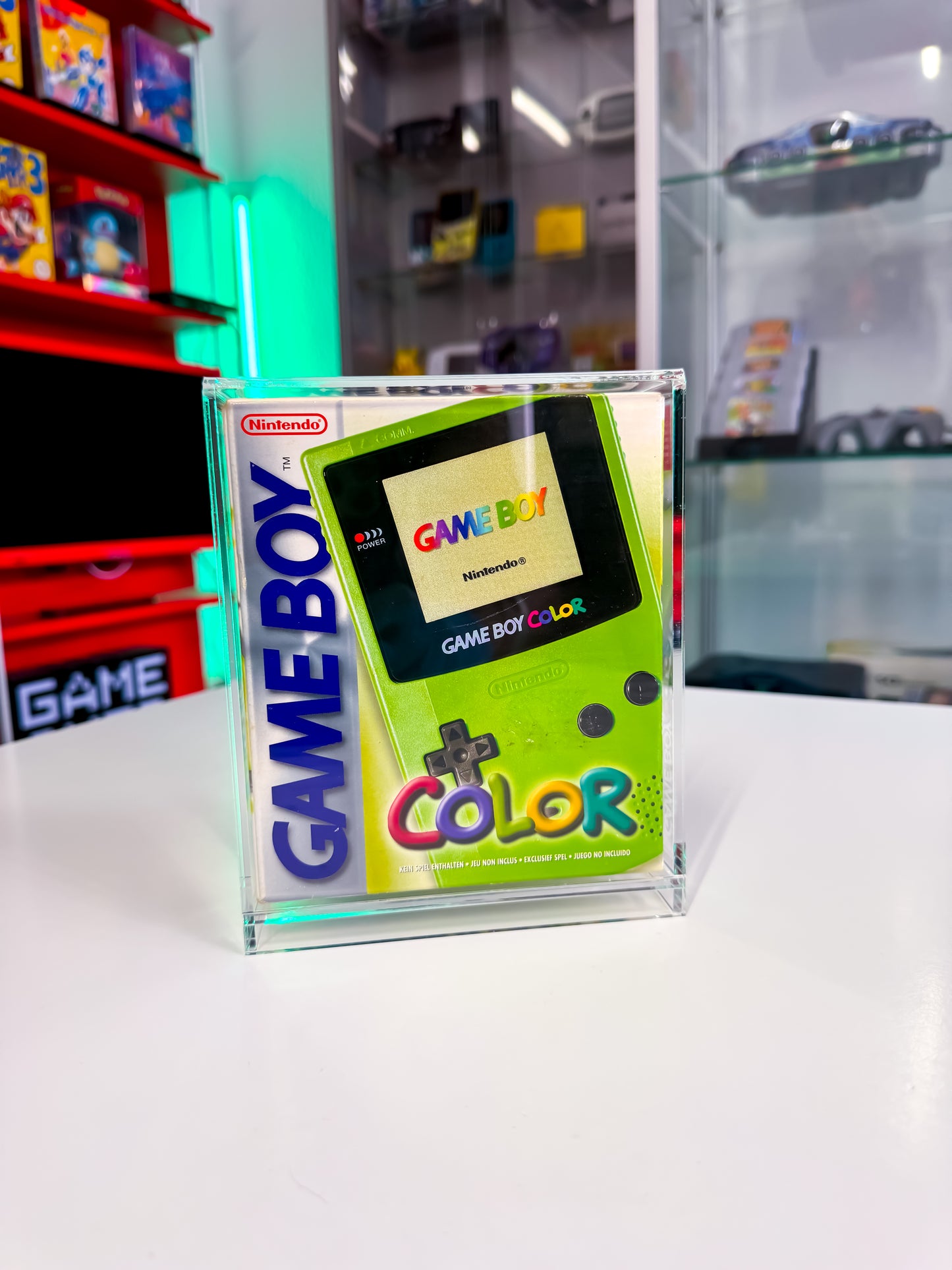 Game Boy Color – Lime Green | OVP | inkl. Acryl Case