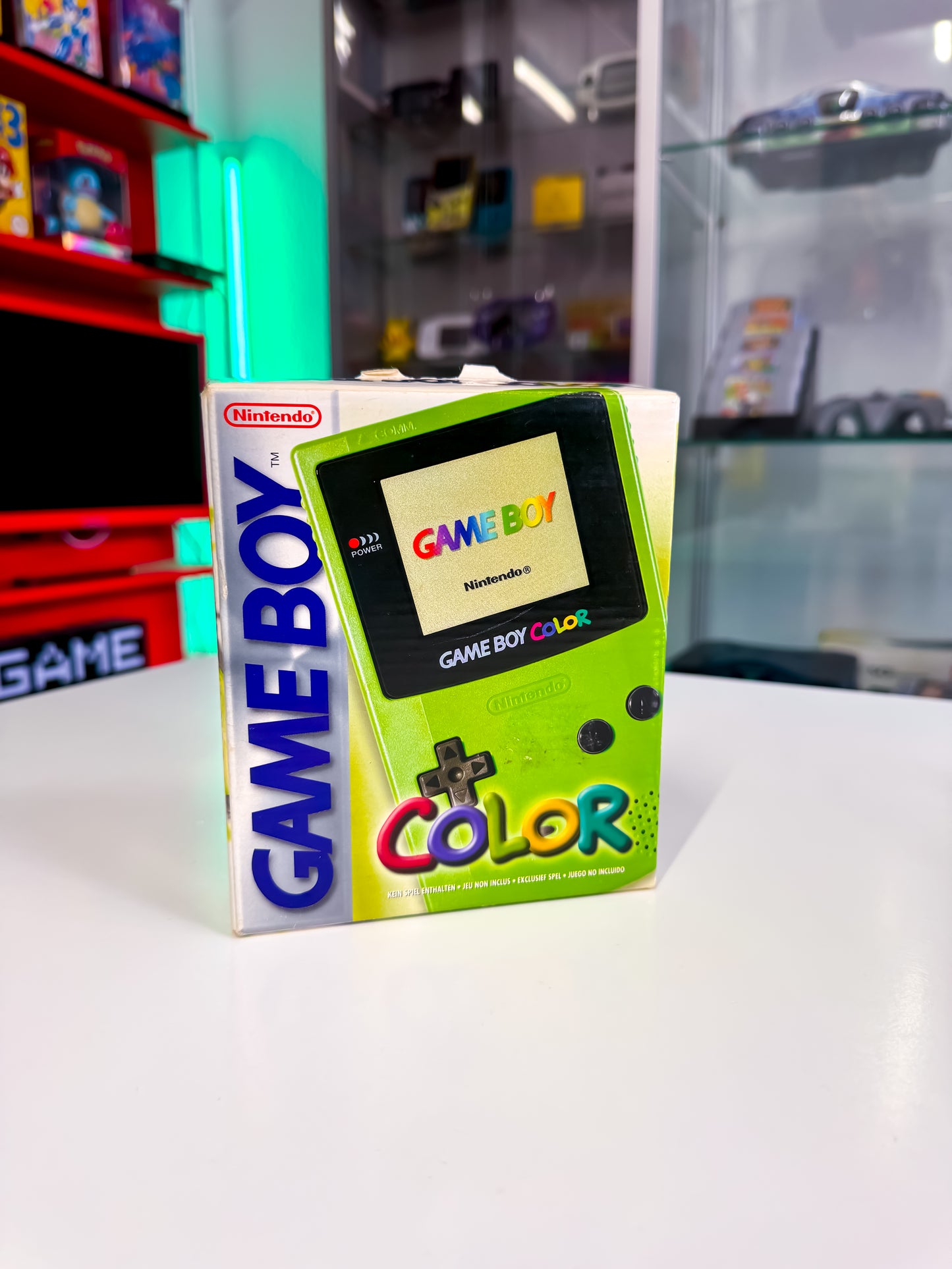Game Boy Color – Lime Green | OVP | inkl. Acryl Case