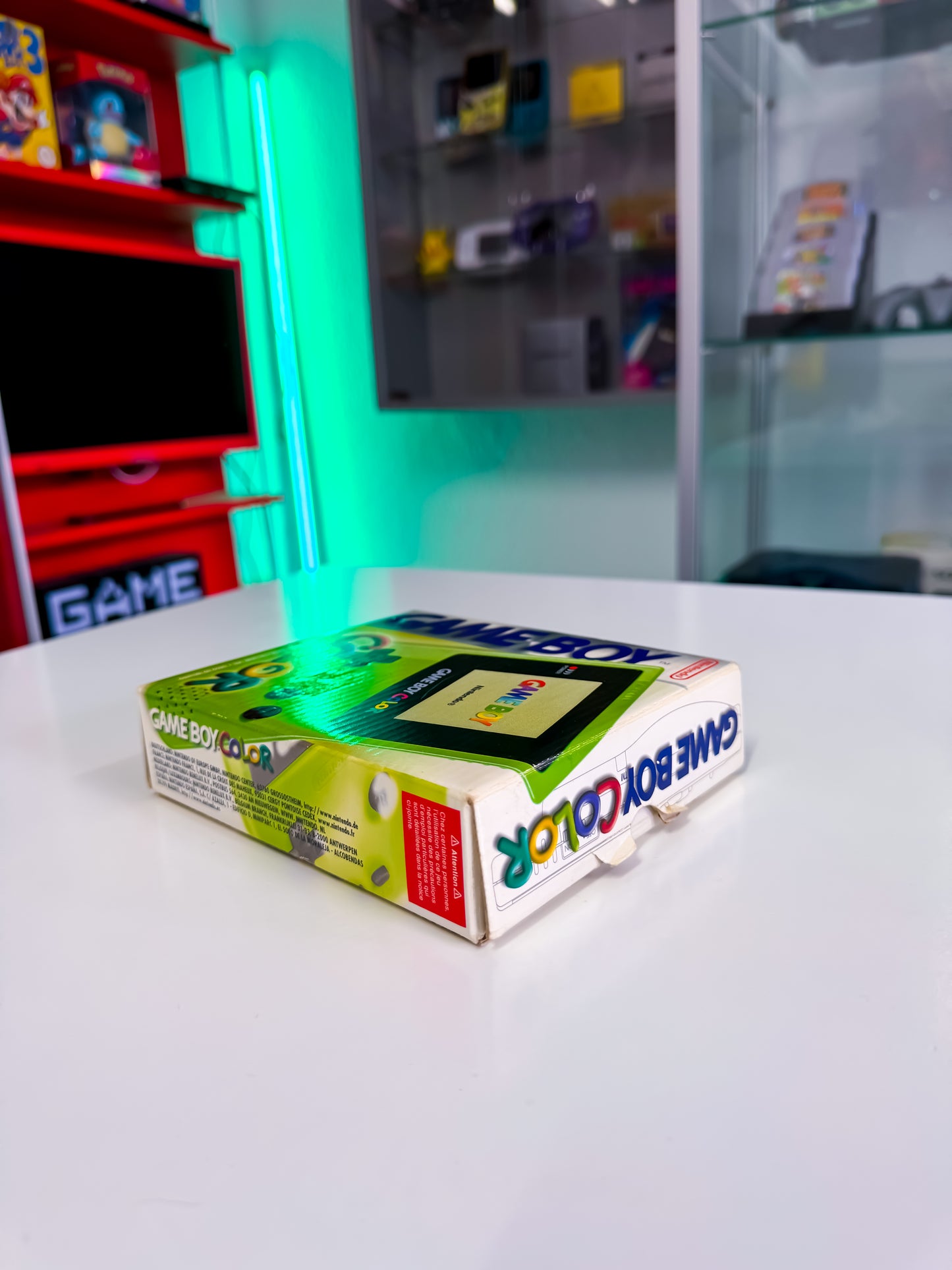 Game Boy Color – Lime Green | OVP | inkl. Acryl Case