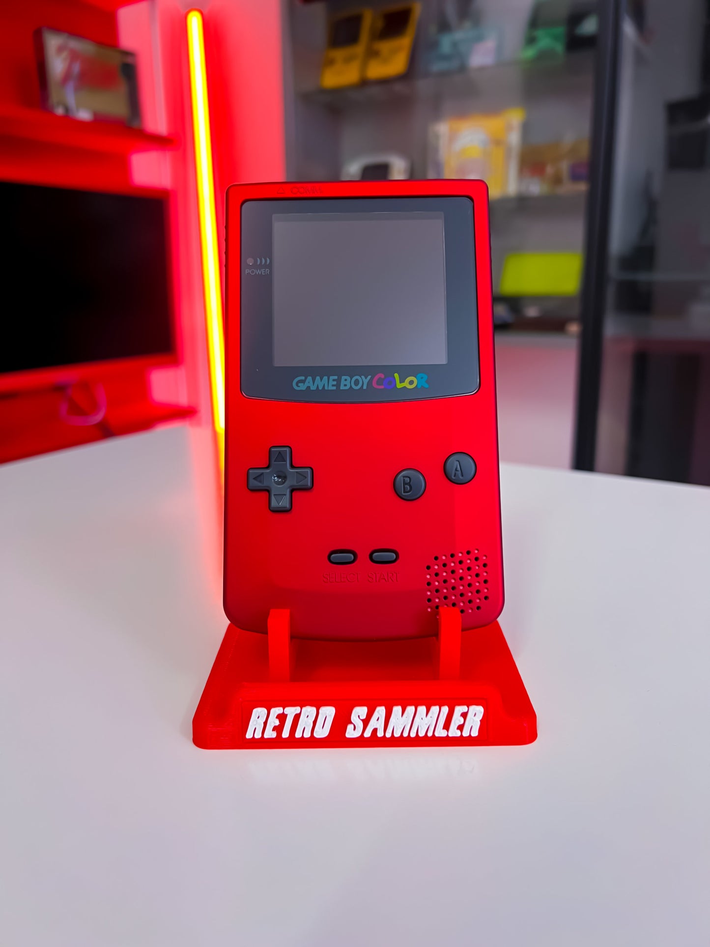 GameBoy Color mit IPS Display - Scarlet Red