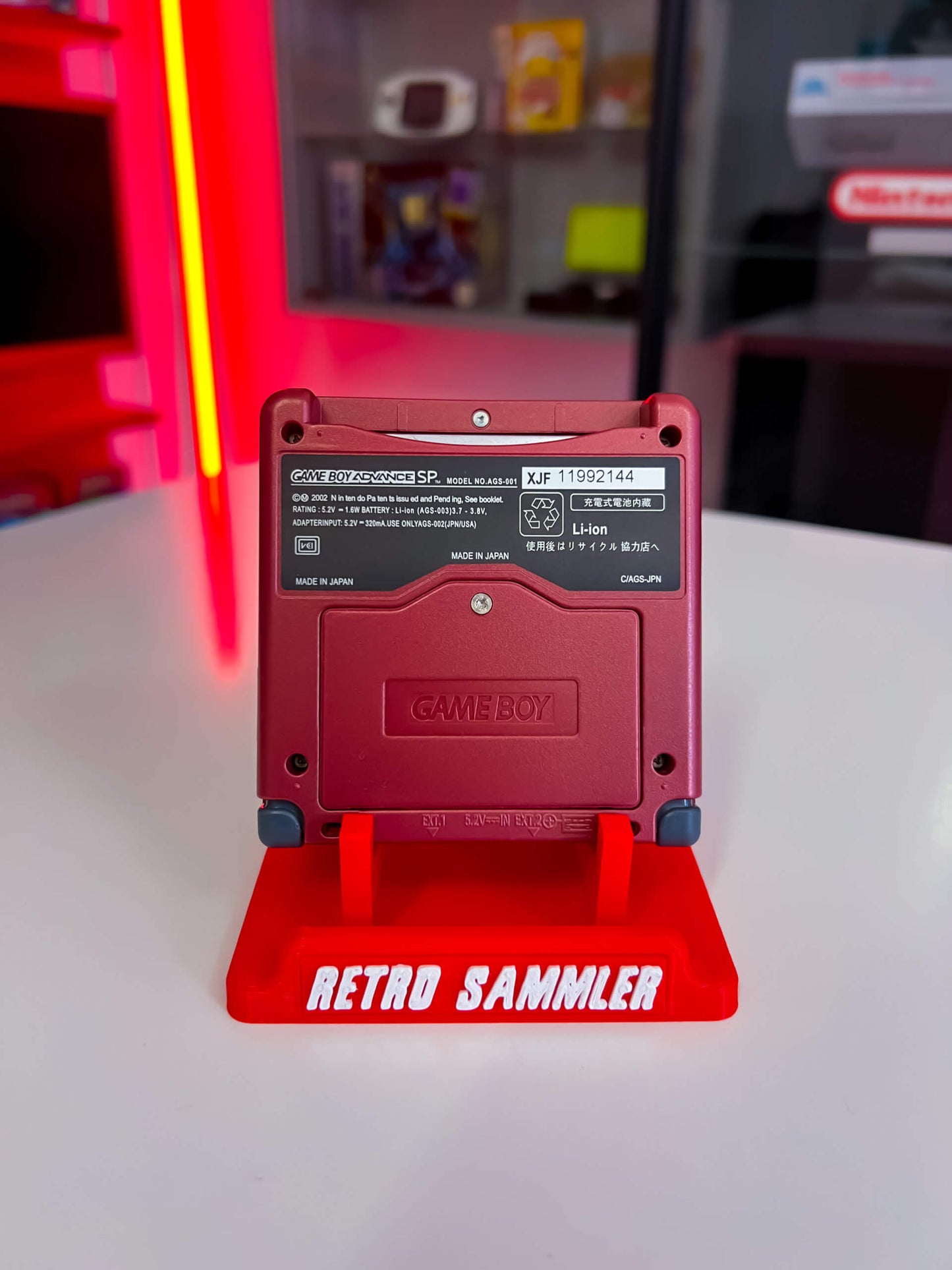 GameBoy Advance SP Groudon + Pokemon Rubin Original Edition