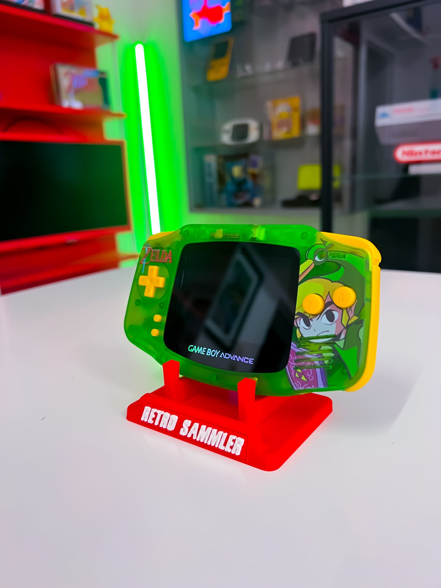 GameBoy Advance im Zelda Design mit IPS Display