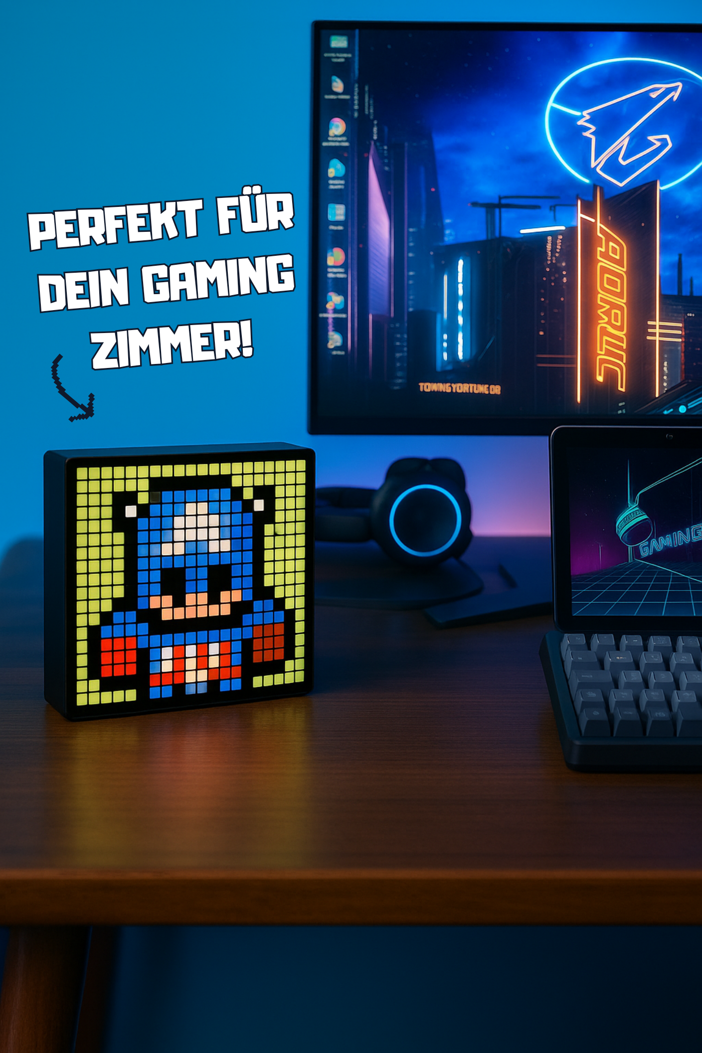 RetroSammler LED Pixel Display mit Bluetooth & App-Steuerung