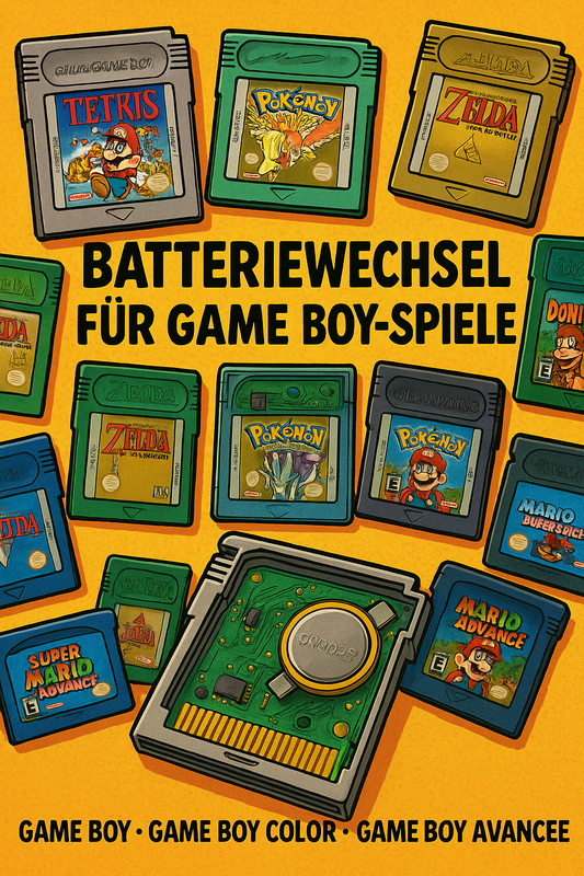 Batteriewechsel für Game Boy Spiele (Standard-Service) auch für Pokemon Editionen