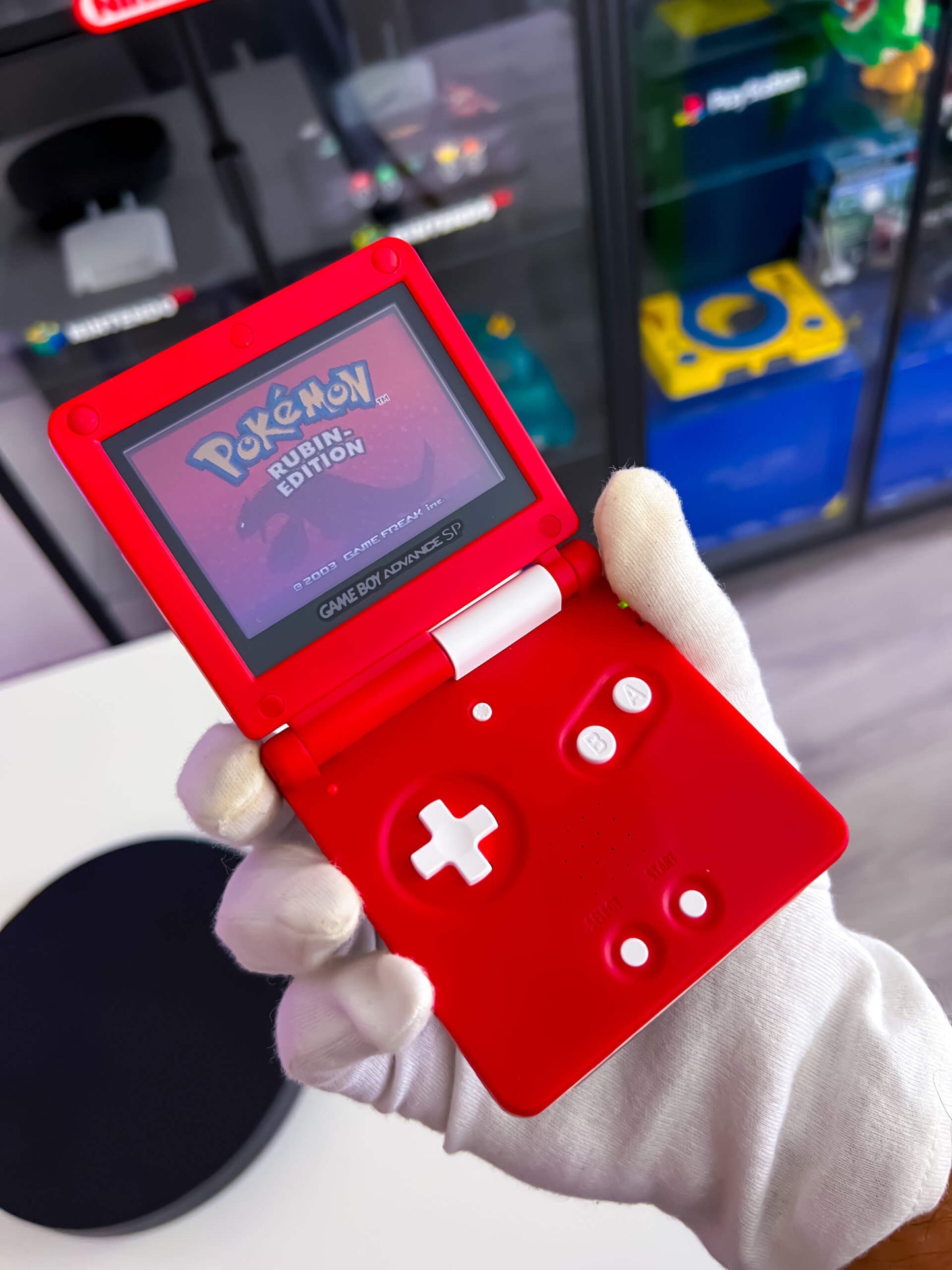 GameBoy Advance SP - im Pokemon Center Design (Custom)