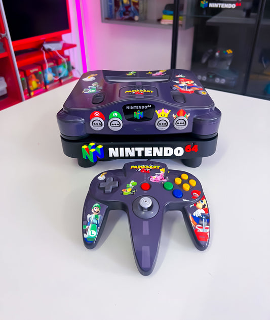 Nintendo 64 Konsole im Mario Kart Design - N64
