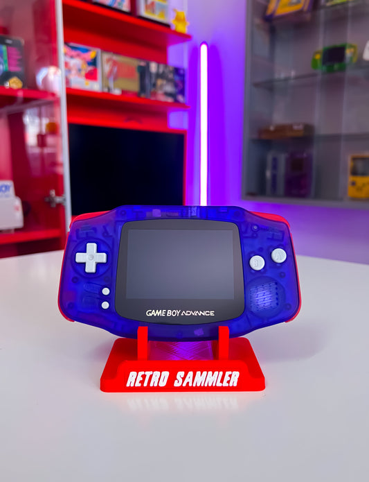 GameBoy Advance im Purple Red Transparent Design IPS Display V5