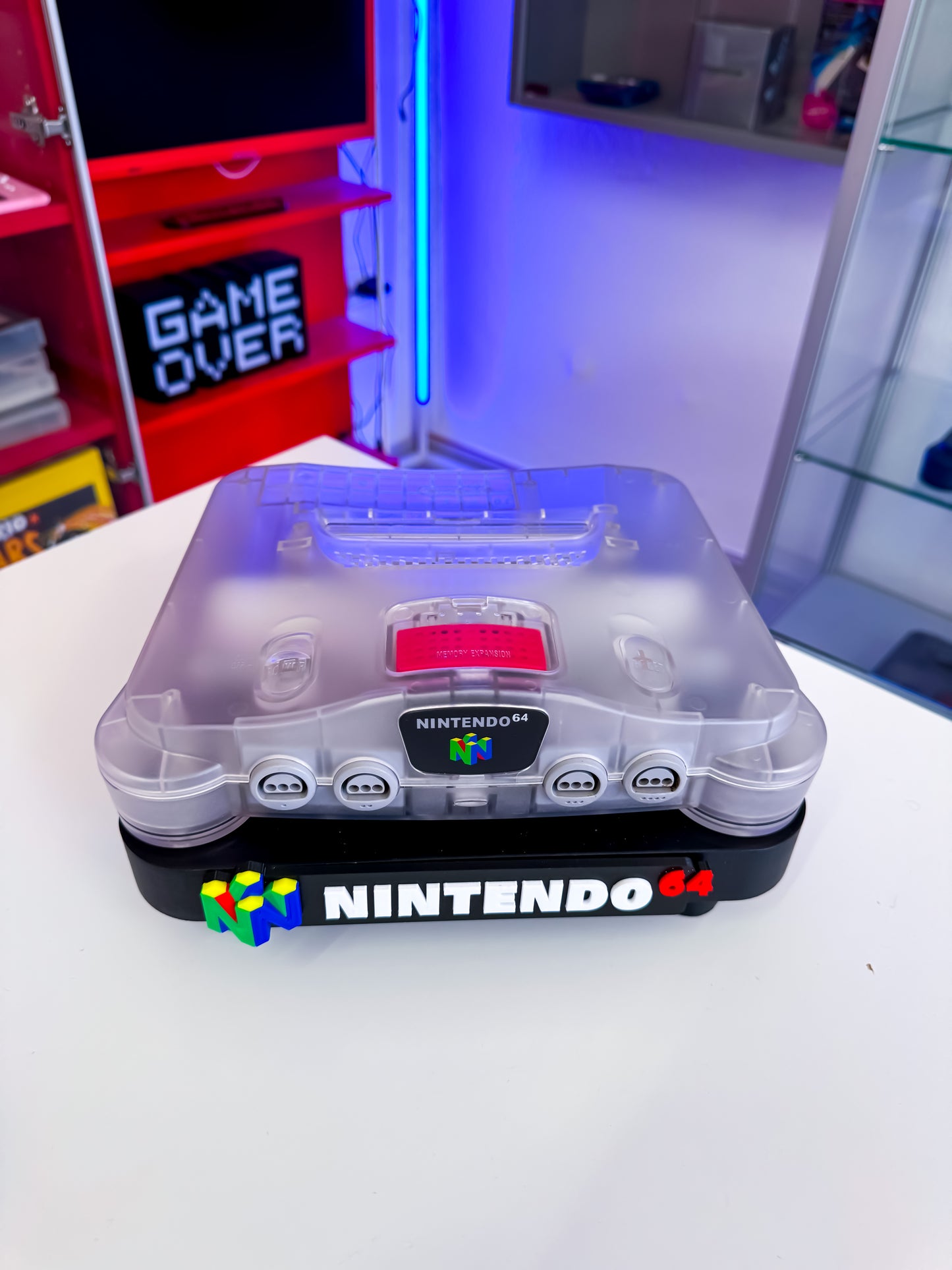 Nintendo 64 Konsole - White Clear Transparent mit Expansion Pak
