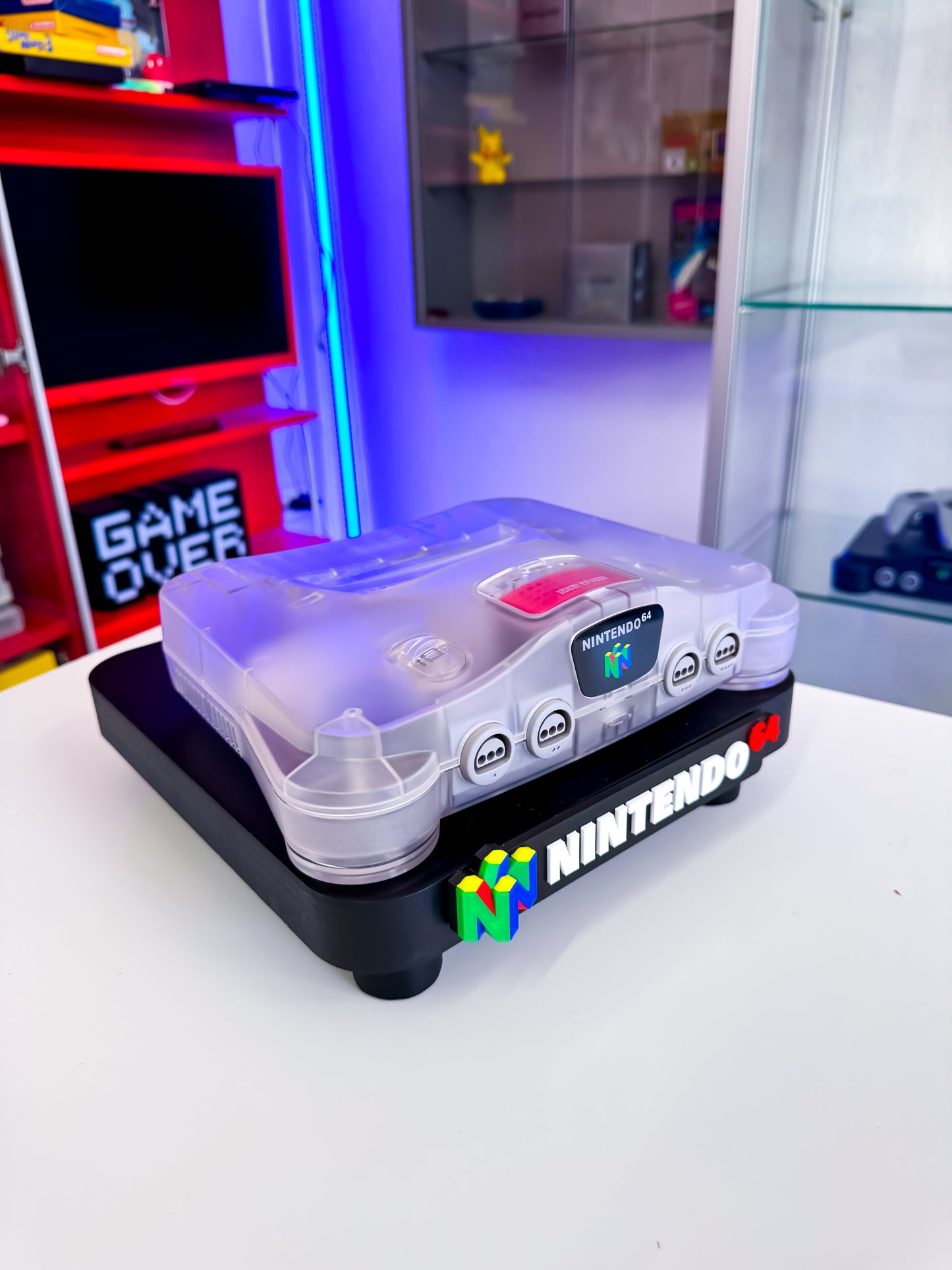 Nintendo 64 Konsole - White Clear Transparent mit Expansion Pak