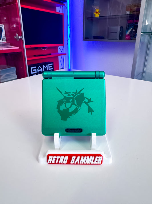 GameBoy Advance SP Rayquaza mit IPS Display V5