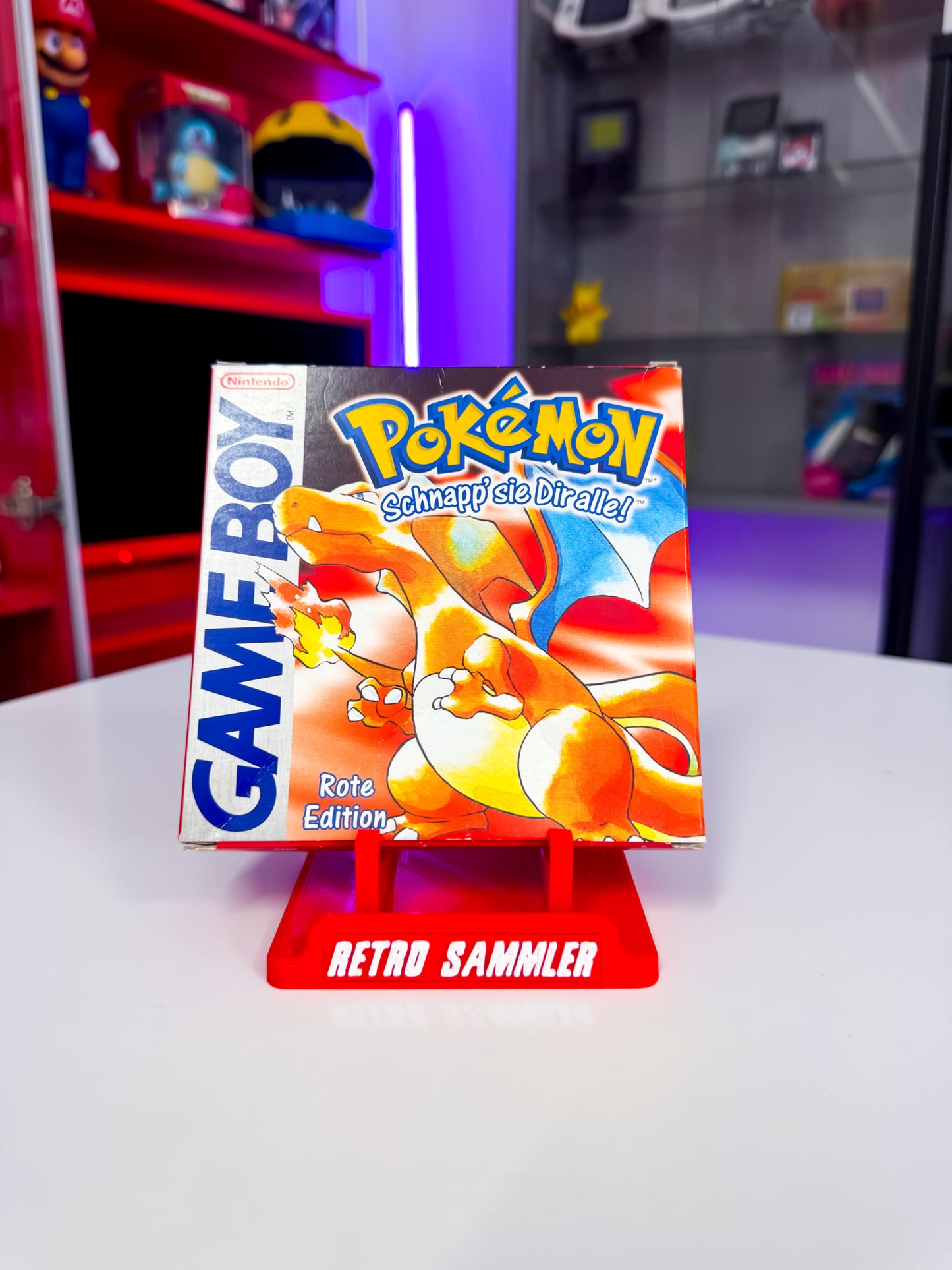 Pokemon Rote Edition mit OVP & Acryl Case