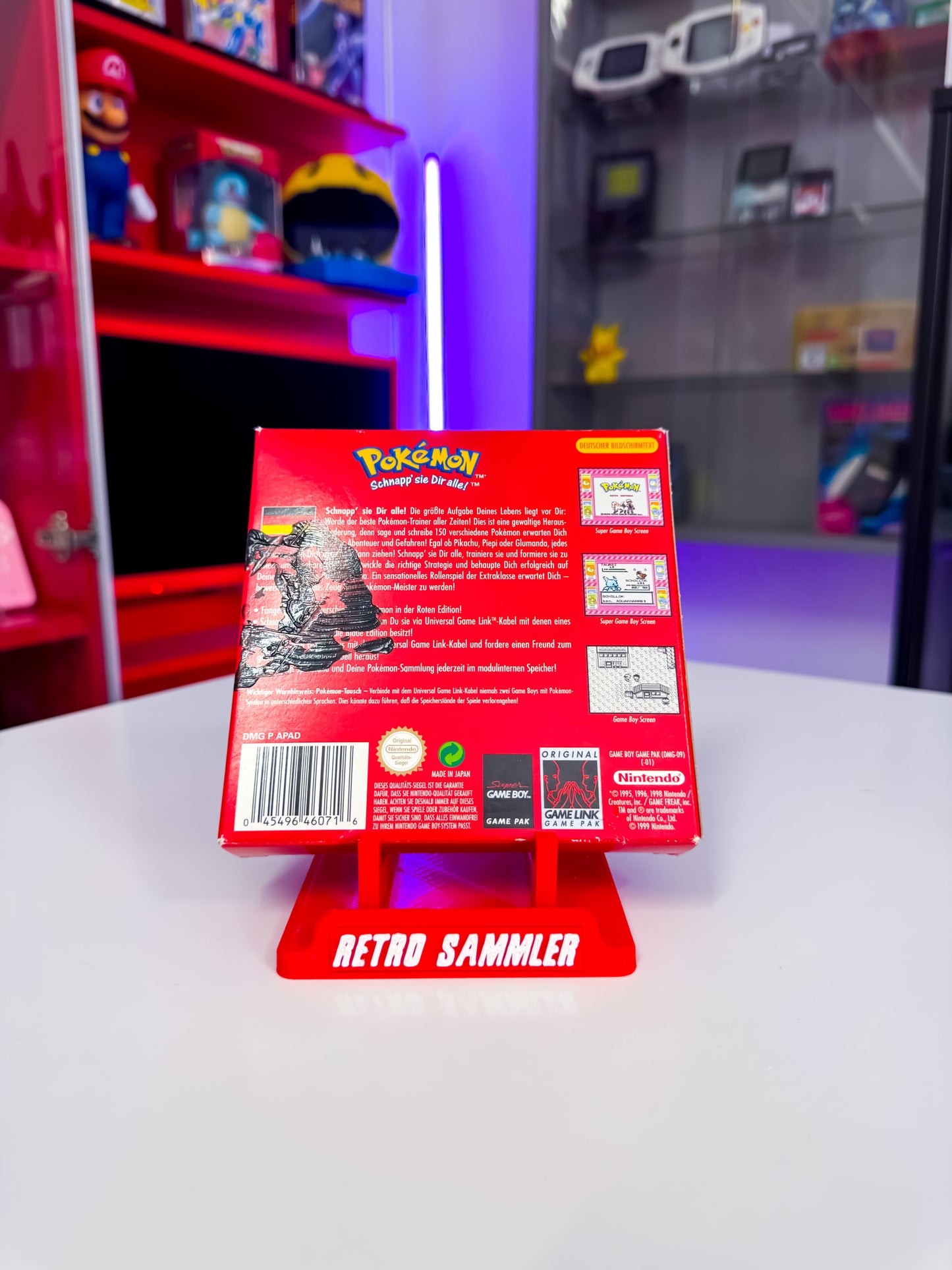 Pokemon Rote Edition mit OVP & Acryl Case