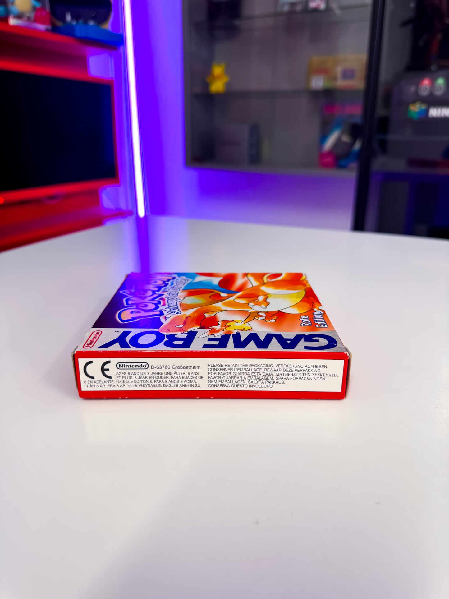 Pokemon Rote Edition mit OVP & Acryl Case