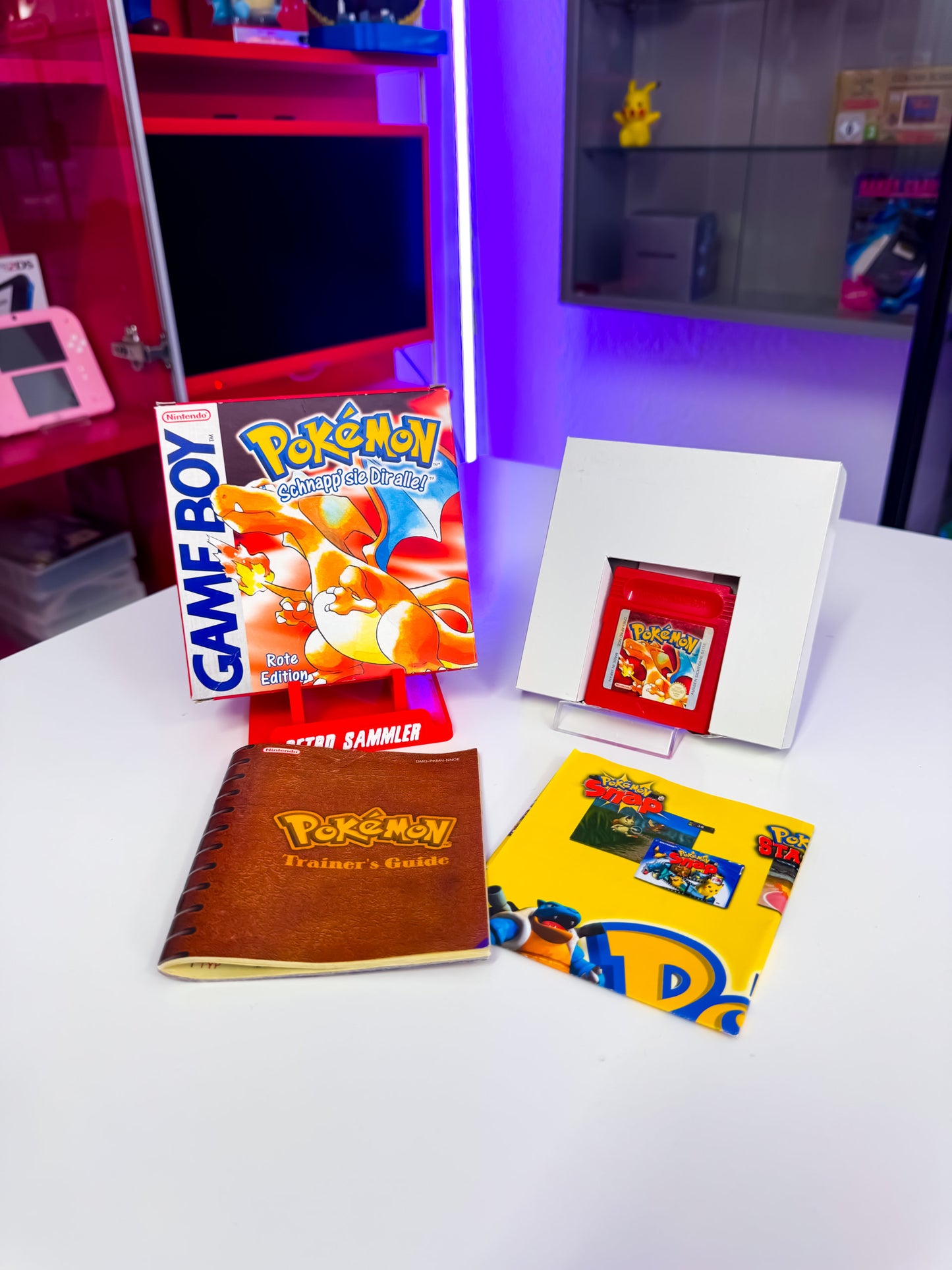 Pokemon Rote Edition mit OVP & Acryl Case
