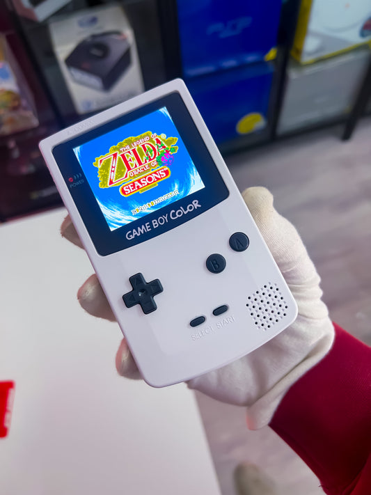 GameBoy Color in Weiß mit IPS Display