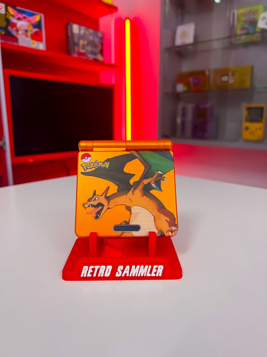 GameBoy Advance SP - Im Glurak Design Custom