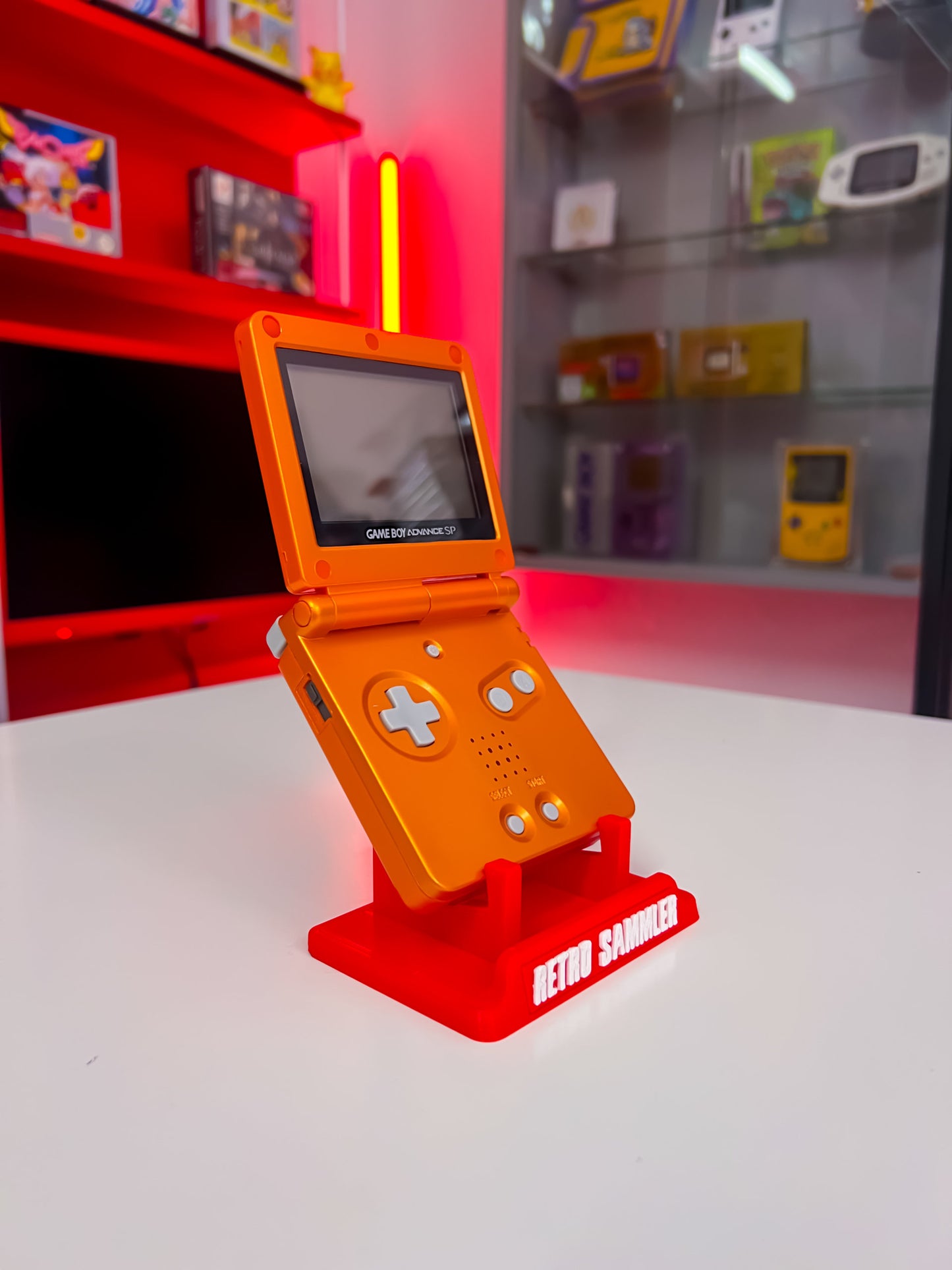 GameBoy Advance SP - Im Glurak Design Custom
