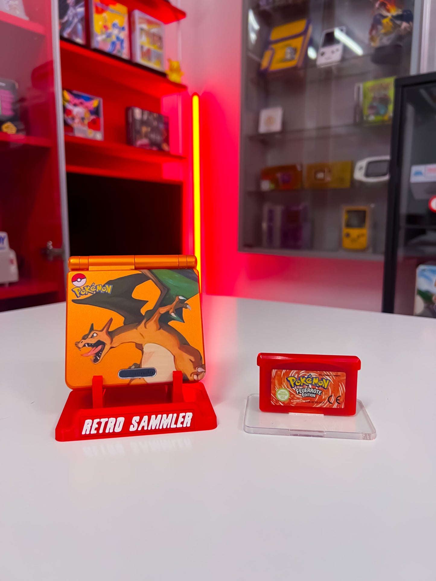 GameBoy Advance SP - Feuerrote Edition Paket