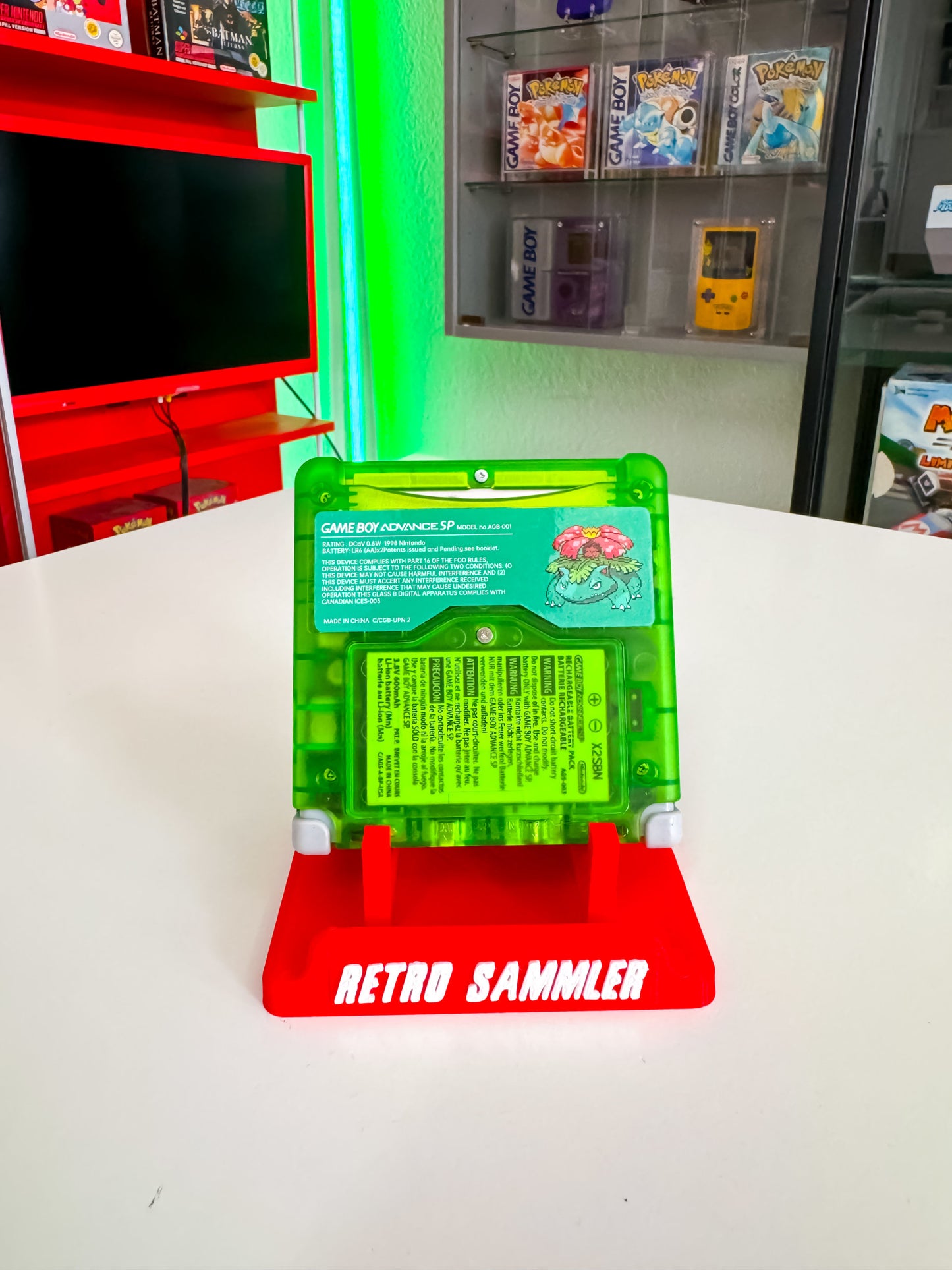 GameBoy Advance SP - Blattgrüne Edition Paket
