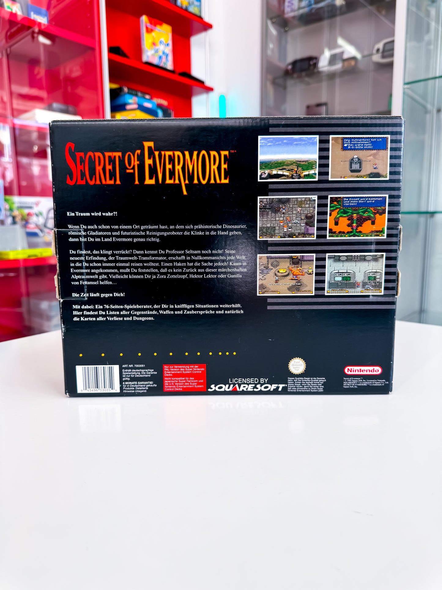 Secret of Evermore mit OVP - CIB - SNES