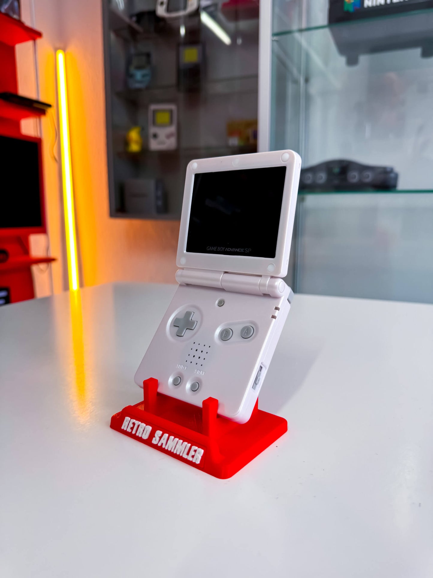 GameBoy Advance SP – Mewtu Design mit IPS Display V5