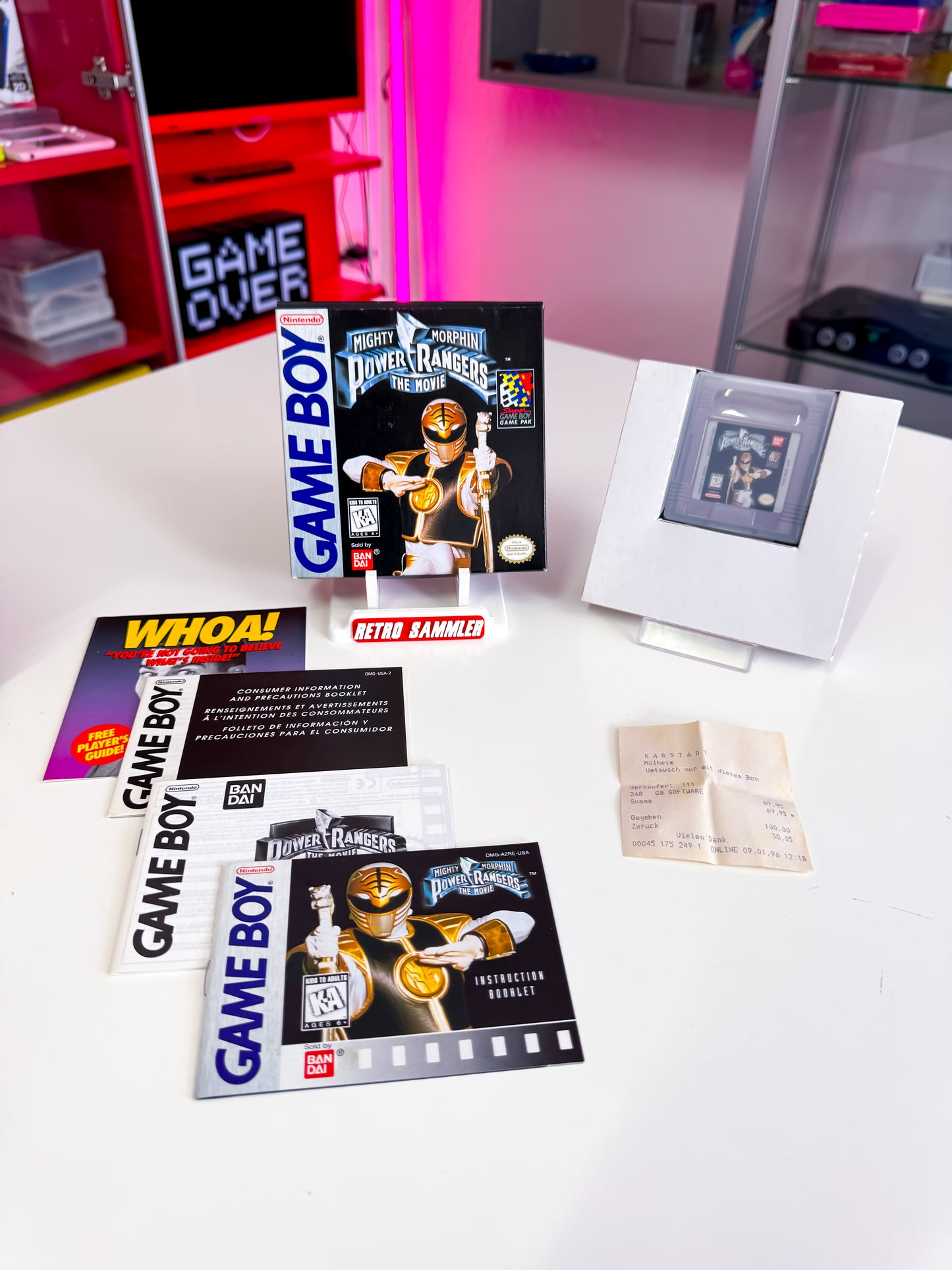 Power Rangers: The Movie – Game Boy | CIB | Sammlerzustand mit Kassenbon