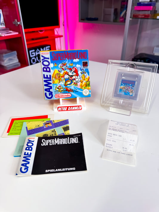 Super Mario Land – First Print – CIB mit OVP, Anleitung & Kassenbon - Game Boy