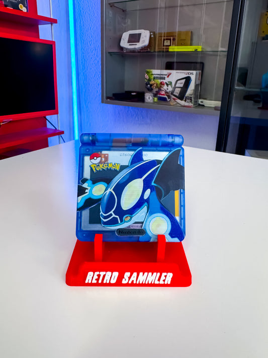 GameBoy Advance SP Kyogre 2.0 Design - AGS101 Display